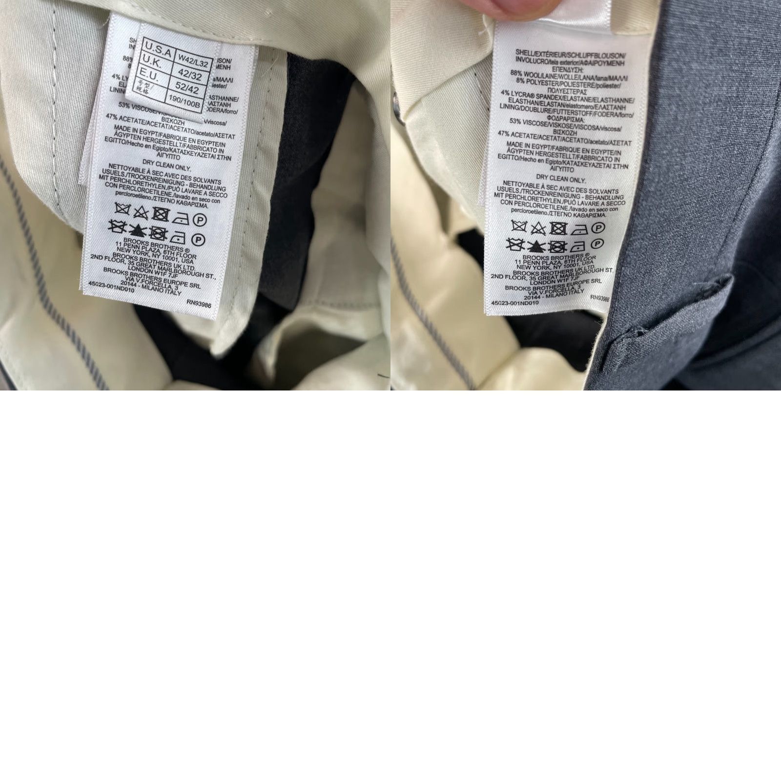 Brooks Brothers Brooks Brothers Explorer Madison Fit Suit Men 46L Grey Wool 2 Piece Pants 38x30 Grey Wool Straight Madison Fit Men Suit Size 46R - 11 Thumbnail