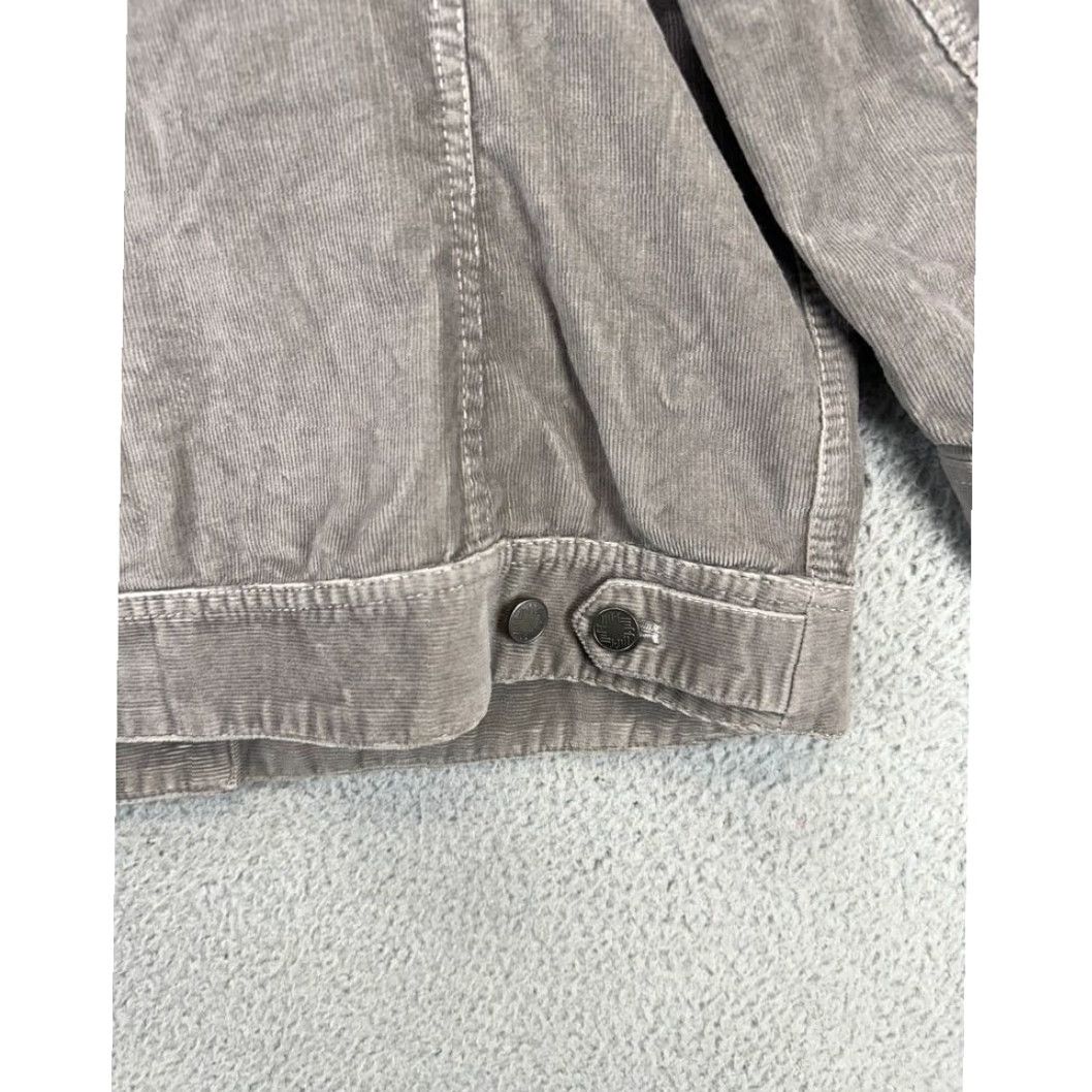 J. Jill J. Jill Corduroy Jacket Womens Medium Grey Stretch Button Front 3-Quarter Sleeve Size M / US 6-8 / IT 42-44 - 6 Thumbnail
