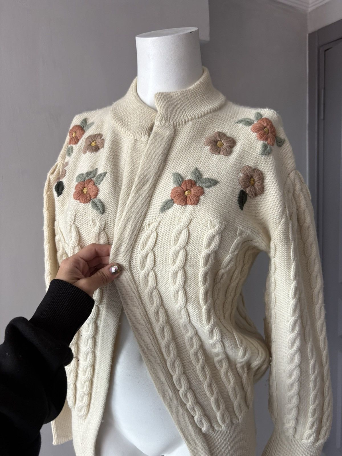 Vintage Vintage wool cardigan Size L / US 10 / IT 46 - 4 Thumbnail
