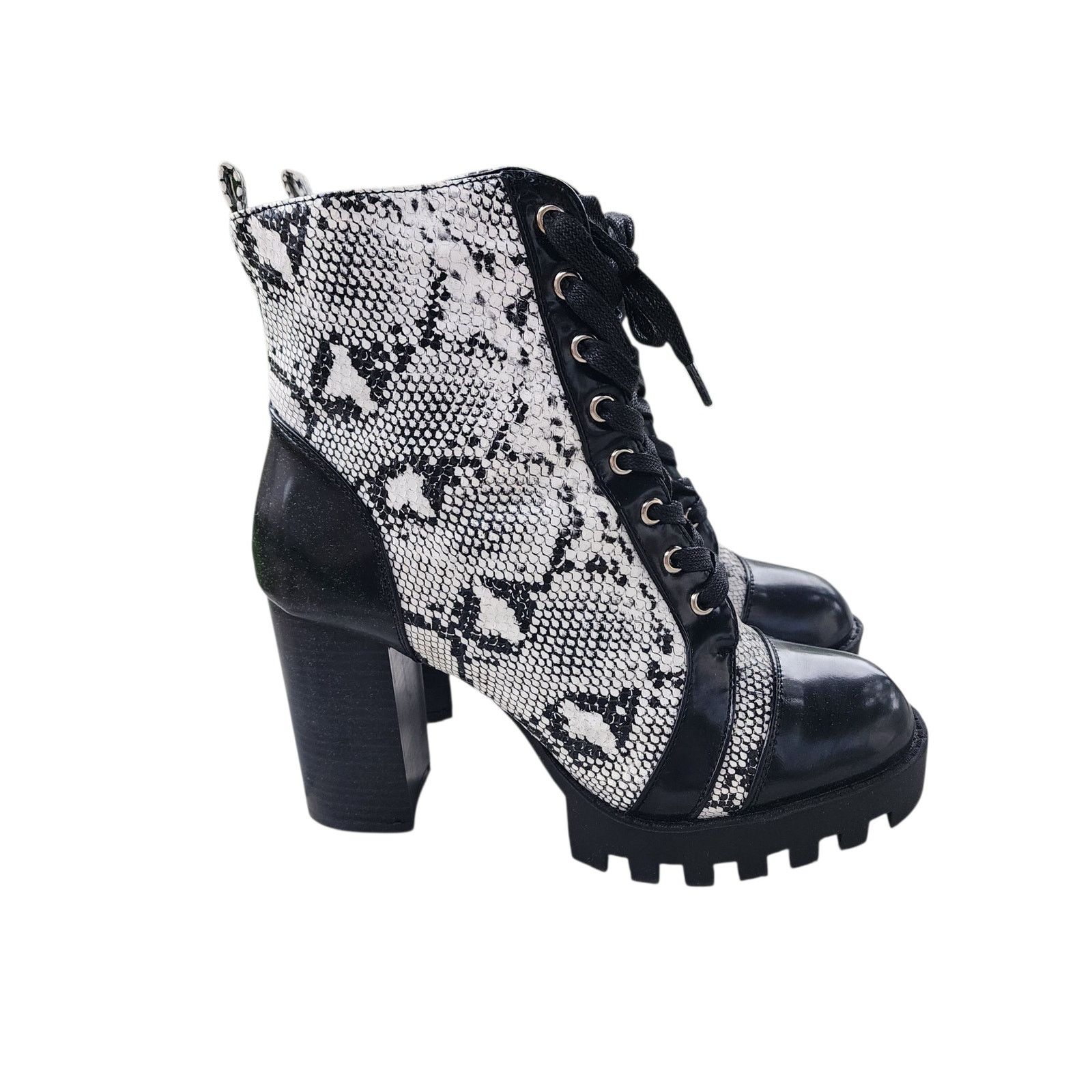 Designer Fashion Nova Up All Night Booties Glenna Platform Boots 10 Size US 10 / IT 40 - 3 Thumbnail