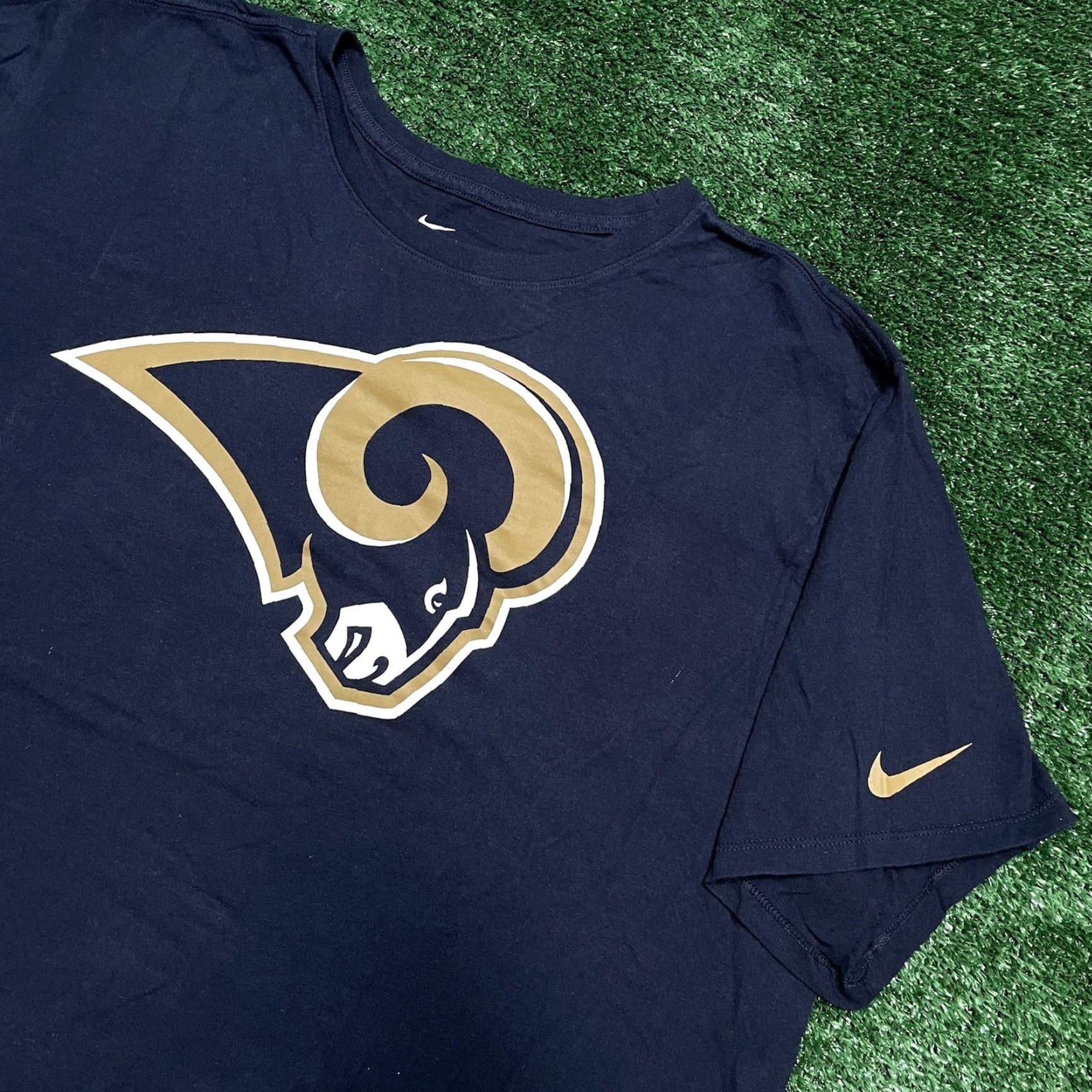 NFL NFL Los Angeles Rams Shirt Mens Large Yellow Adult T-Shirt Football Logo Regular Crew Neck Short Sleeve NFL Brand Shirt Size US L / EU 52-54 / 3 - 2 Thumbnail
