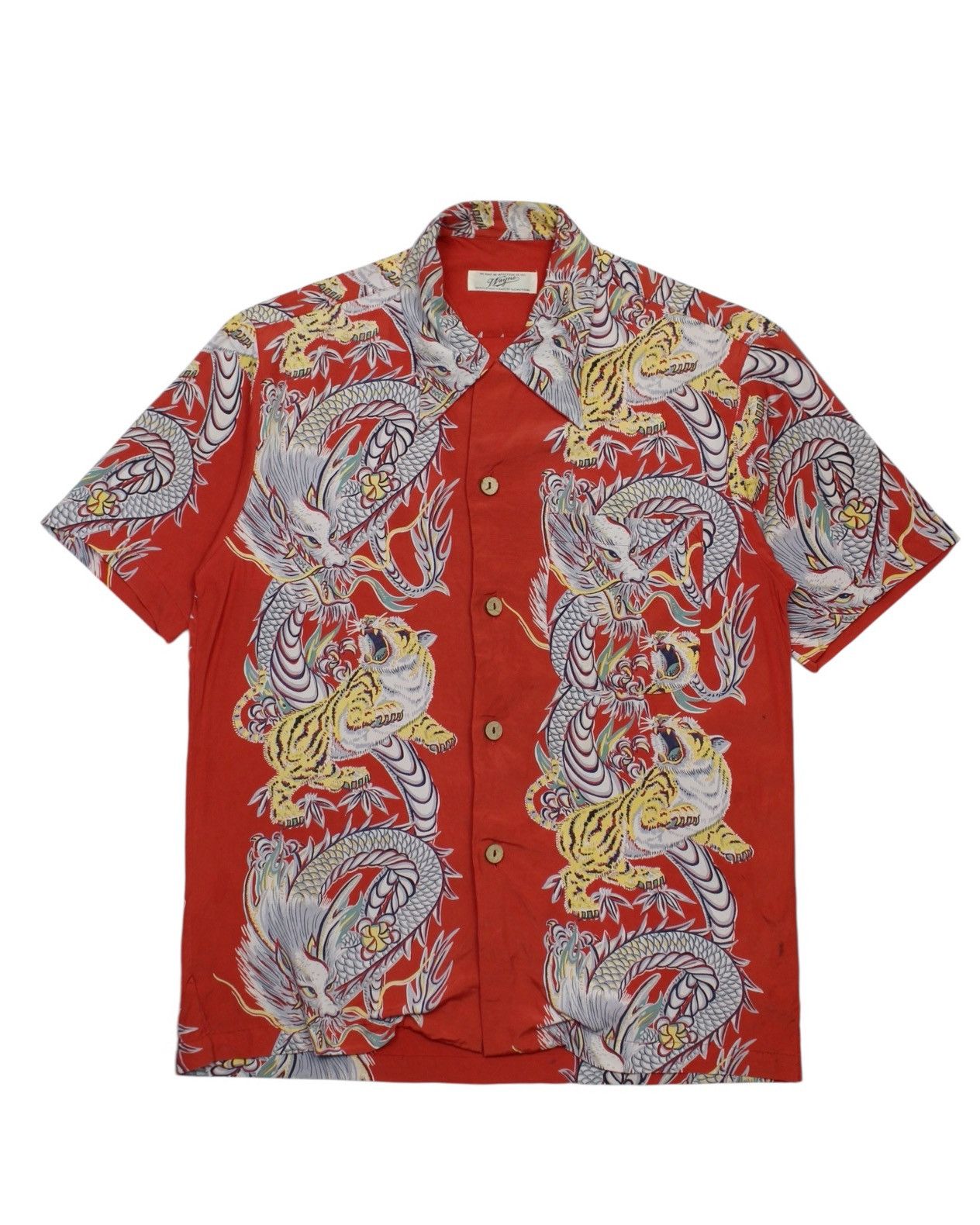 Hysteric Glamour 1990S WAYNE JAPAN DRAGON & TIGER ALOHA SHIRT Size US L / EU 52-54 / 3 - 1 Thumbnail