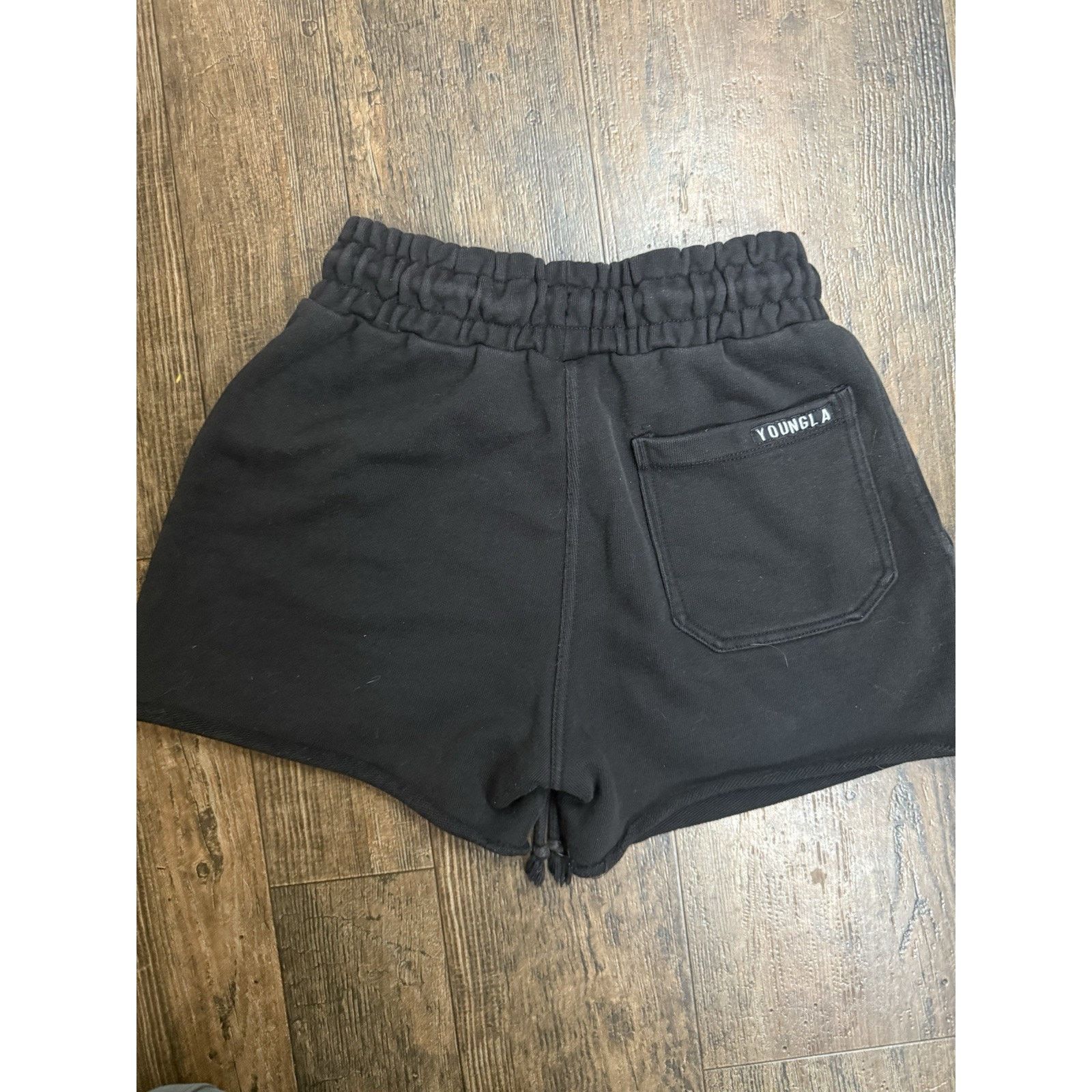 Other Young LA Women's Size S Sweatshorts Black Drawstring Pocket Size 25" / US 0 / IT 36 - 6 Thumbnail