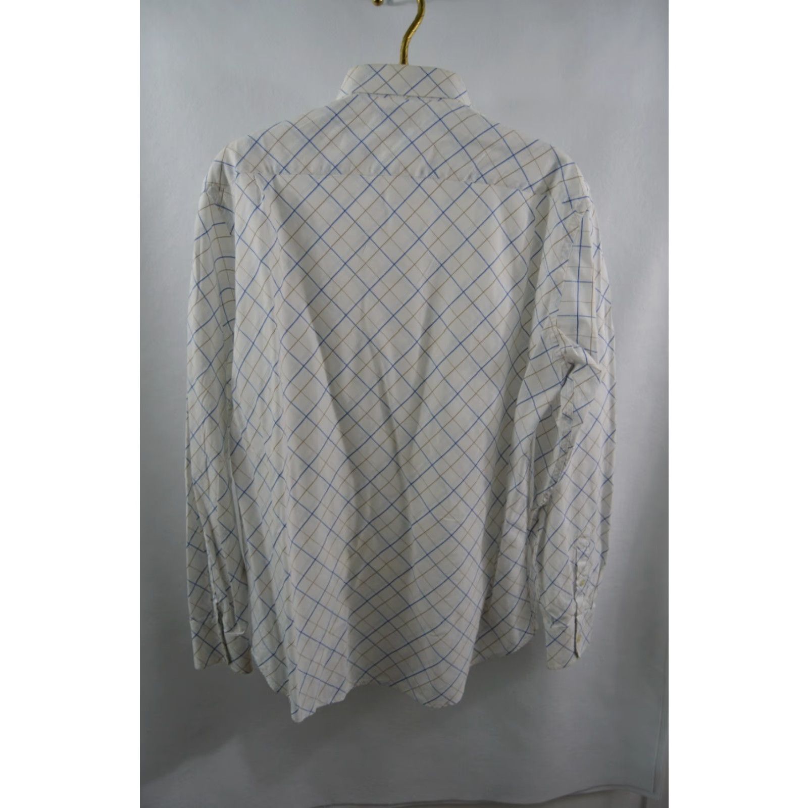 Banana Republic Banana Republic Shirt L/S Plaid Banana Republic Men’s L Cotton SZ L White Multicolor Shirt Mens L/S White Plaid Cotton Button-Up Collared Shirt Size US L / EU 52-54 / 3 - 5 Thumbnail