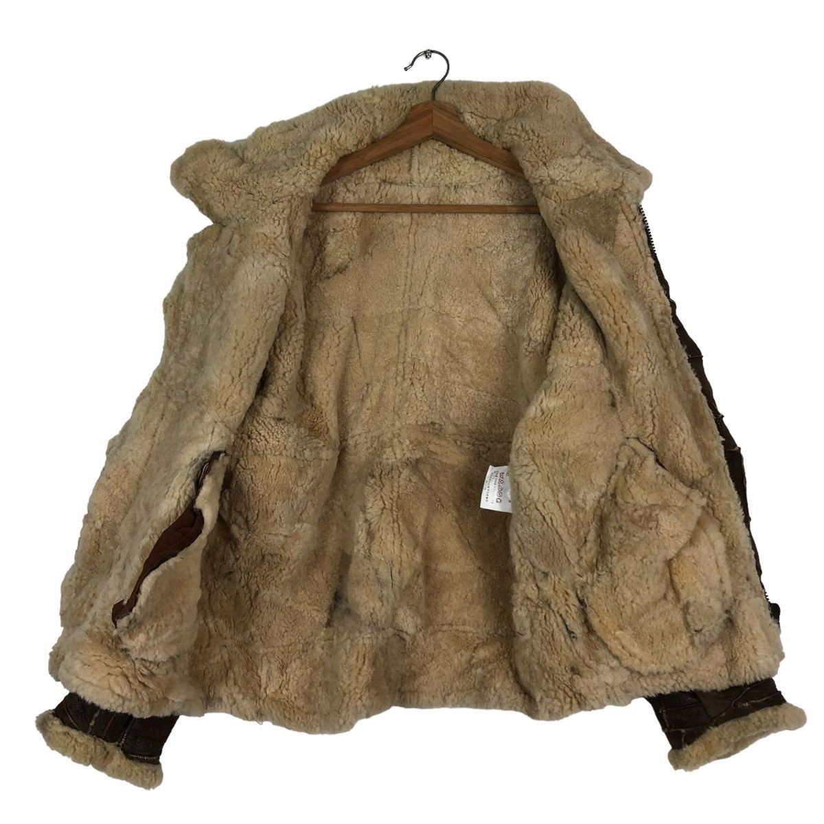 Japanese Brand 🔥VINTAGE SHEARLING B3 JACKET PATCH WORK HAI SPORTING GEAR Size US M / EU 48-50 / 2 - 14 Thumbnail