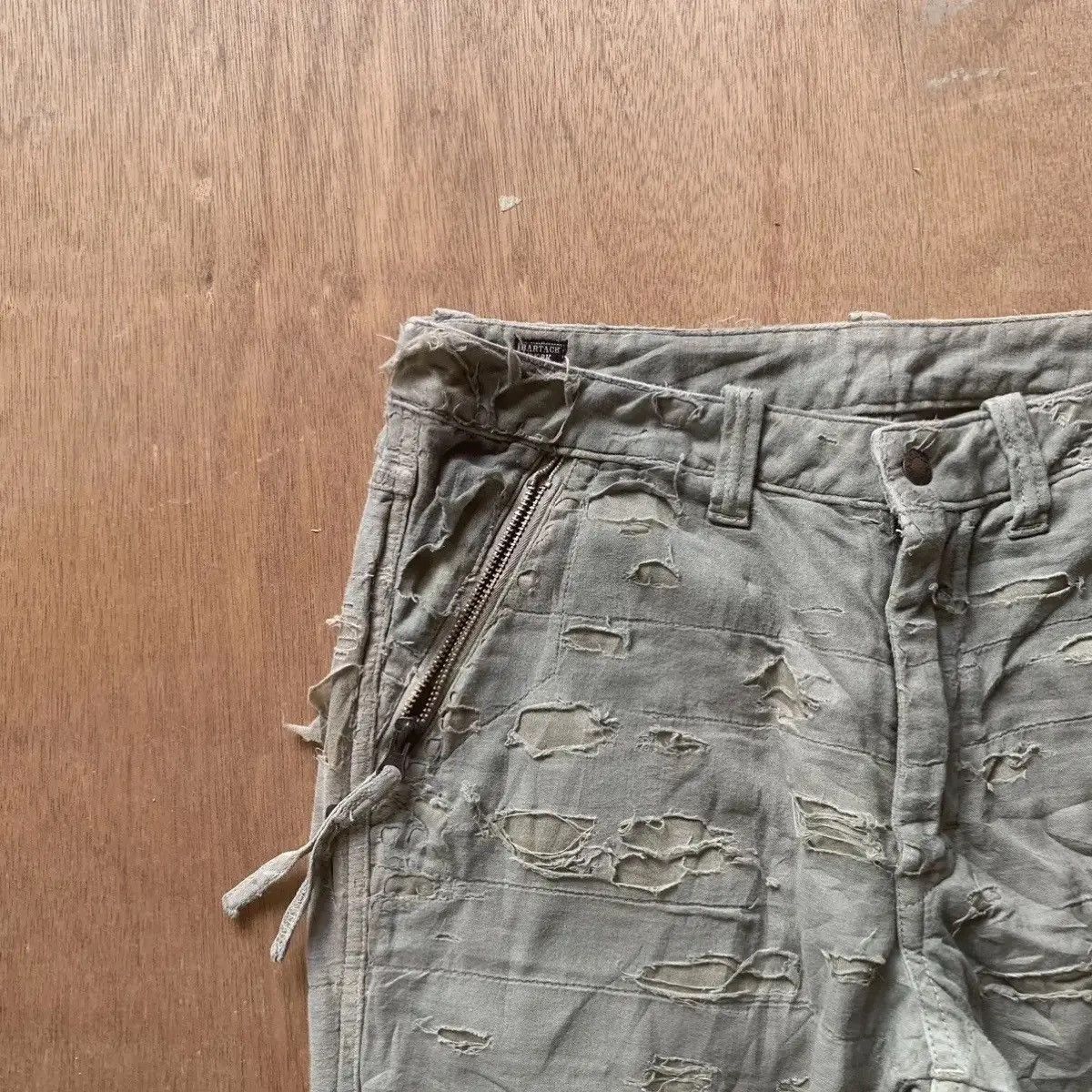 Le Grande Bleu (L.G.B.) 💥 RARE DESIGN 💥 VINTAGE BARTACK DEPT TROUSERS FADED PANTS Size US 30 / EU 46 - 5 Thumbnail
