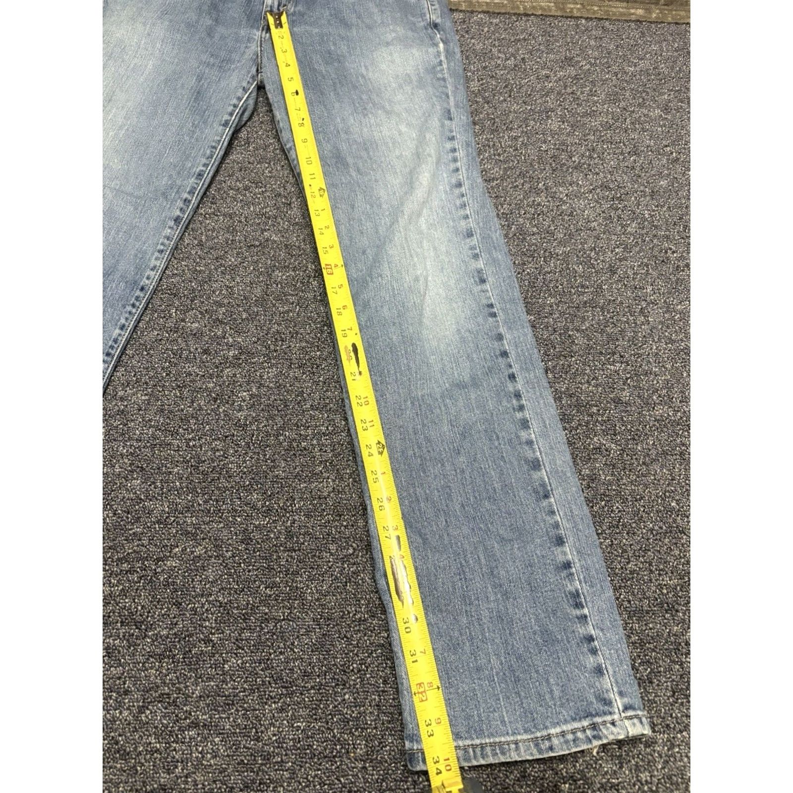 Levi's Levi's 505 Blue Jeans Nouveau Low Straight Distressed Misses Size 12M Jeans Regular Women Size 34" / US 12 / IT 48 - 4 Thumbnail