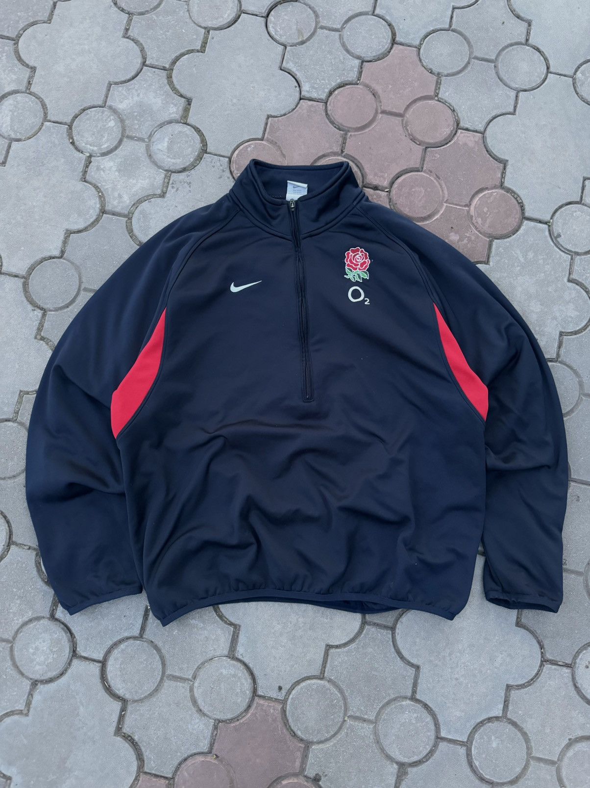 Nike × Vintage Vintage Nike England League Soccer Sweatshirt Y2K Size US L / EU 52-54 / 3 - 1 Thumbnail