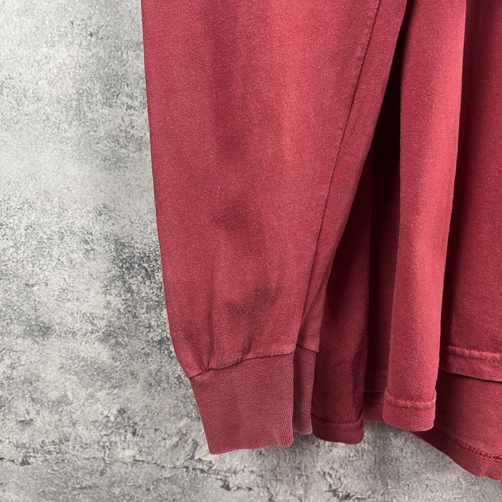 Stussy Stussy Longsleeve Men's Size L Red Cotton Big Logo Size US L / EU 52-54 / 3 - 19 Thumbnail
