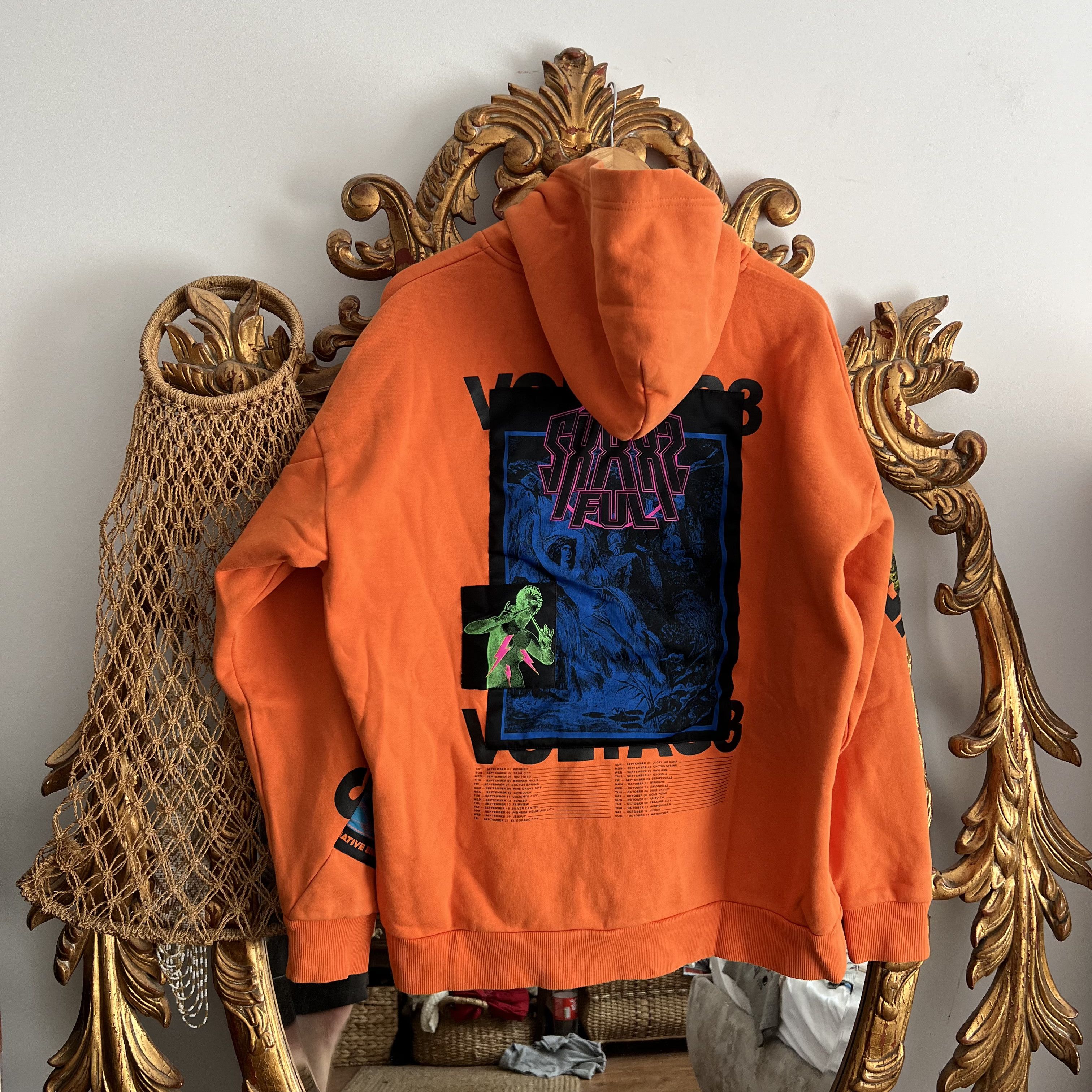 Diesel Diesel Haute Kultur Orange hoodie patched Y2K Size US XL / EU 56 / 4 - 2 Thumbnail