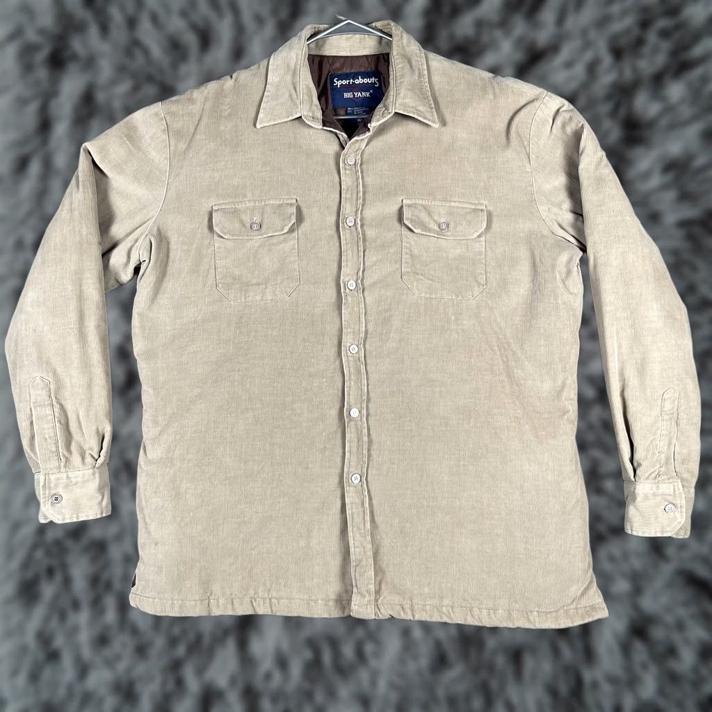Vintage VINTAGE Big Yank Corduroy Jacket Mens XL Tan Beige Quilted Shacket Chore Warm Size US XL / EU 56 / 4 - 1 Thumbnail