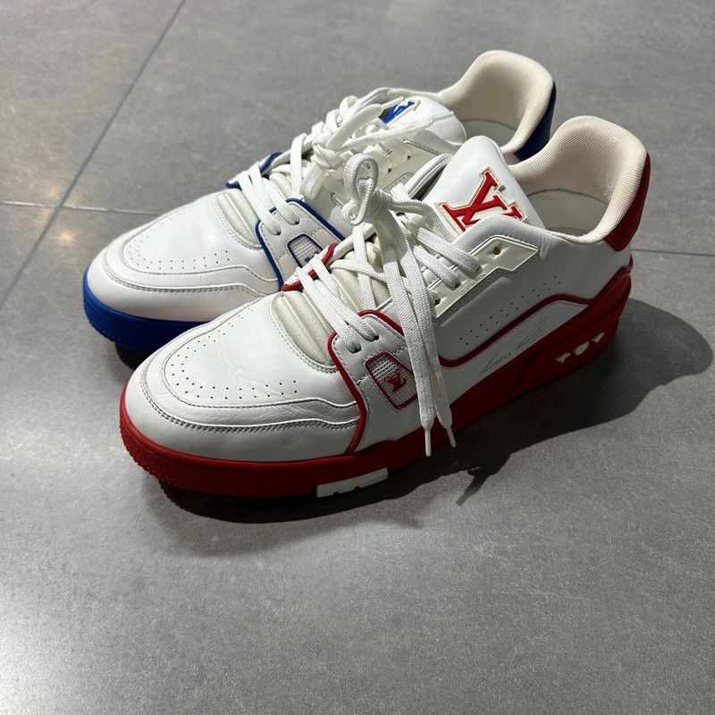 Louis Vuitton Louis Vuitton Fashion Sneakers for Men in Blue and Red 0079 Size US 10 / EU 43 - 1 Thumbnail
