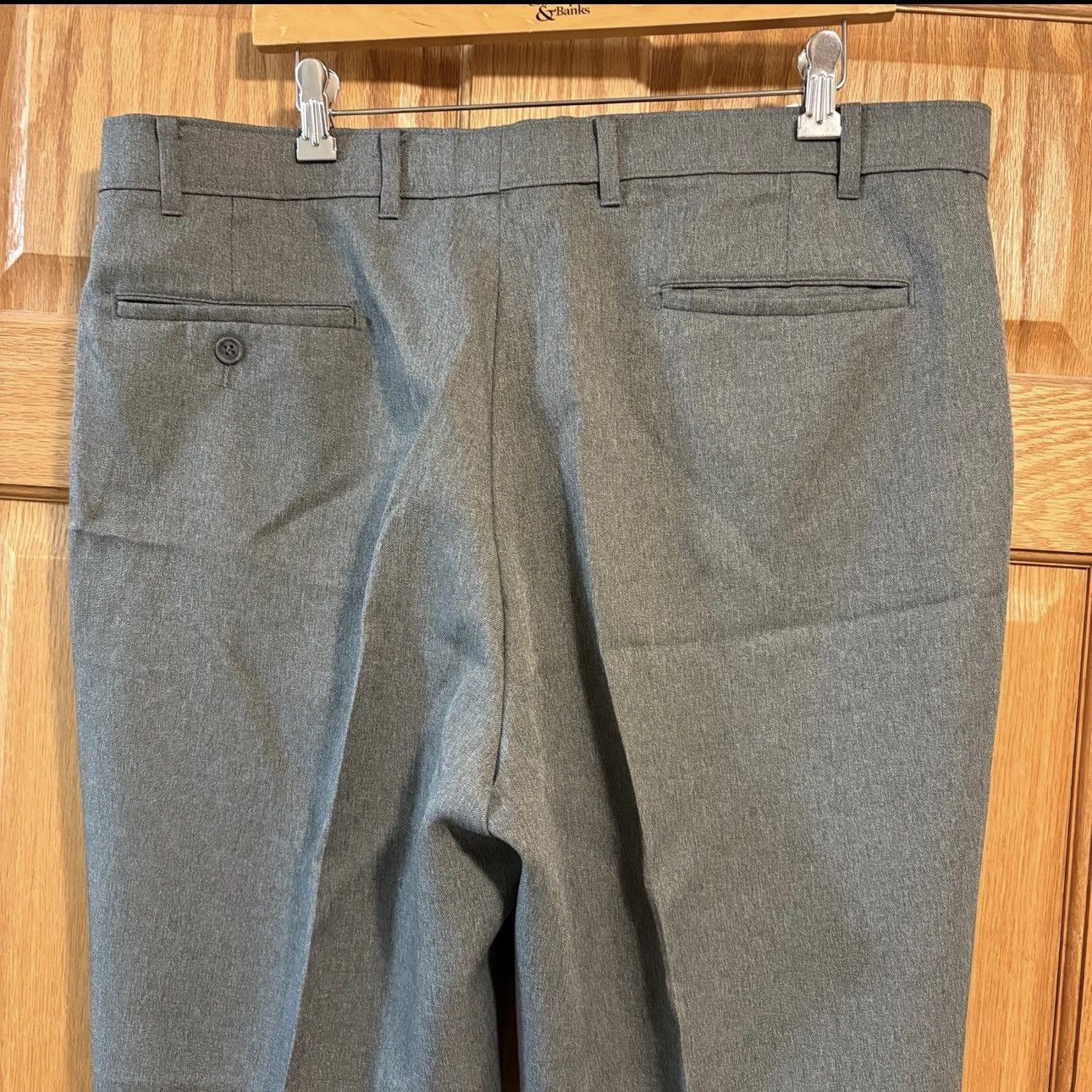 Levi's Vintage Clothing 70s Levis Action Dress Pants Mens 40x30 Gray Grey Polyester Size US 40 / EU 56 - 3 Thumbnail