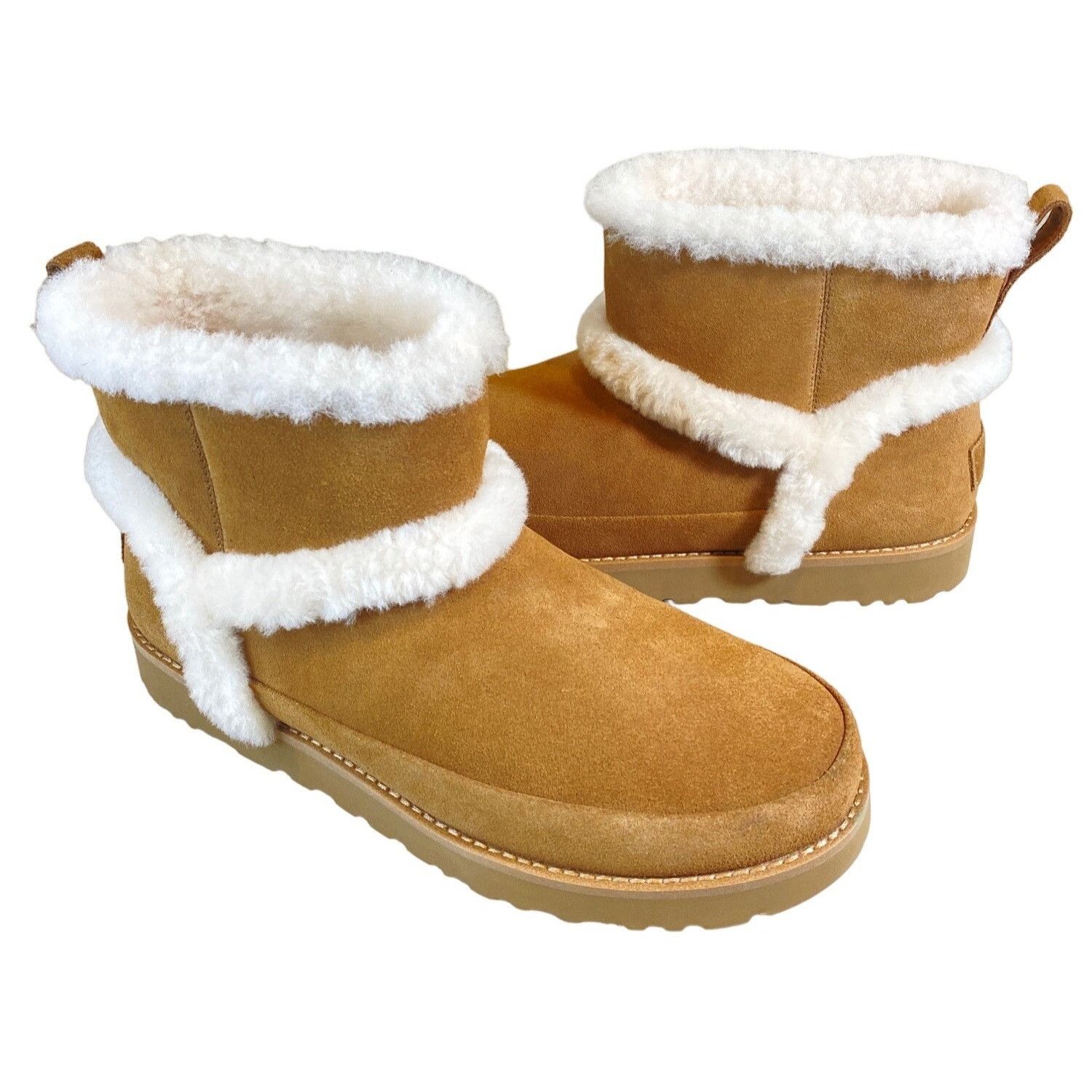 New UGG Classic Mini Spill Seam Boots Women's 10 No Box MSRP