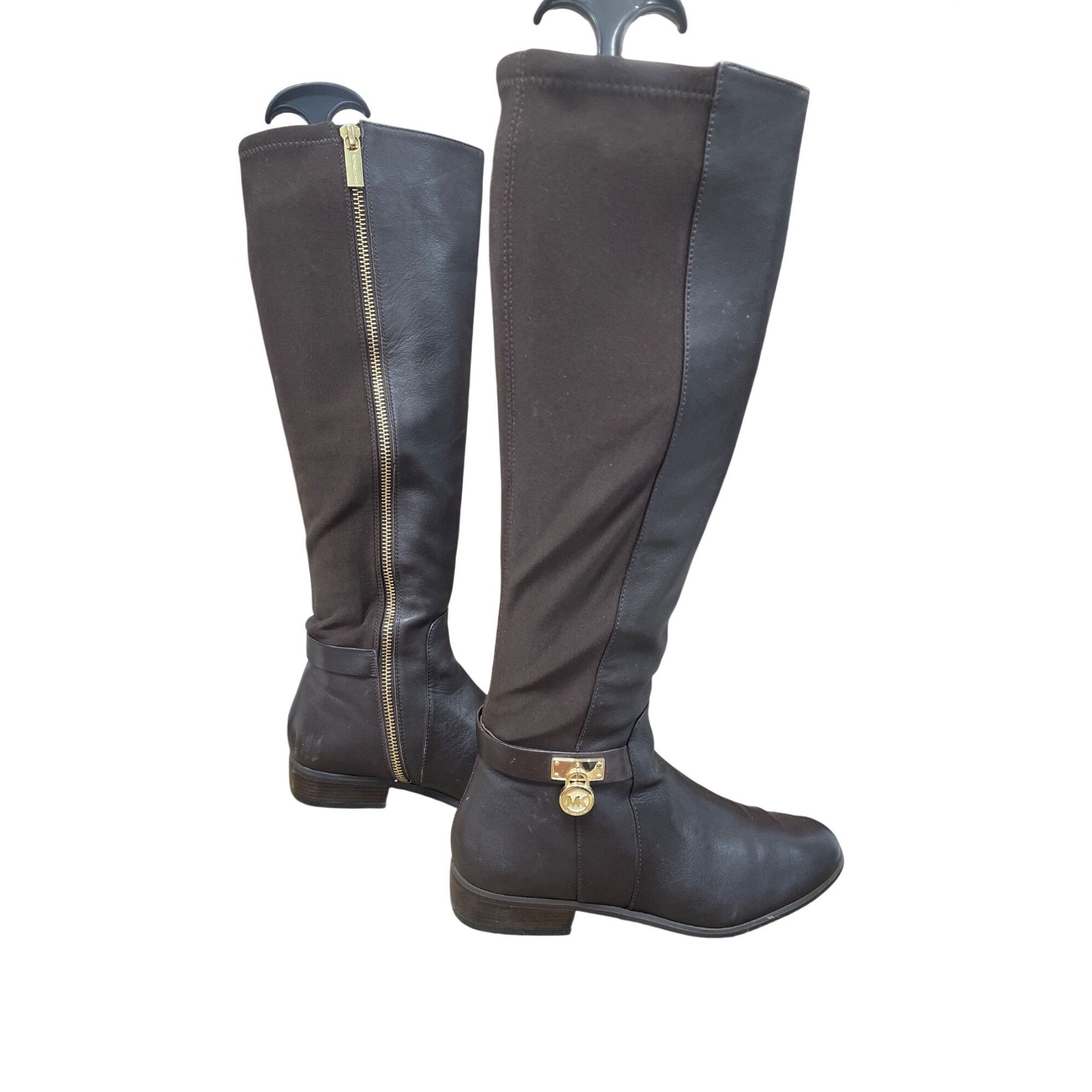 Michael Kors Michael Kors womans brown leather below knee riding boots sz Size US 6 / IT 36 - 3 Thumbnail