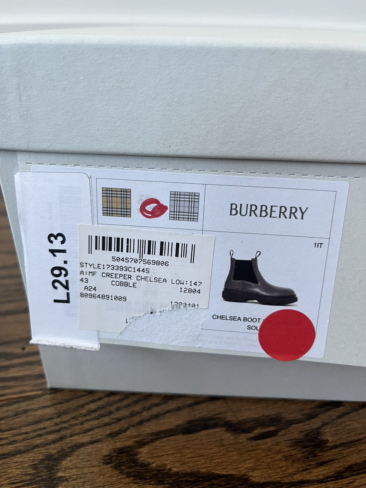 Burberry Burberry Leather Creeper Low Chelsea Boots Size US 10 / EU 43 - 18 Thumbnail