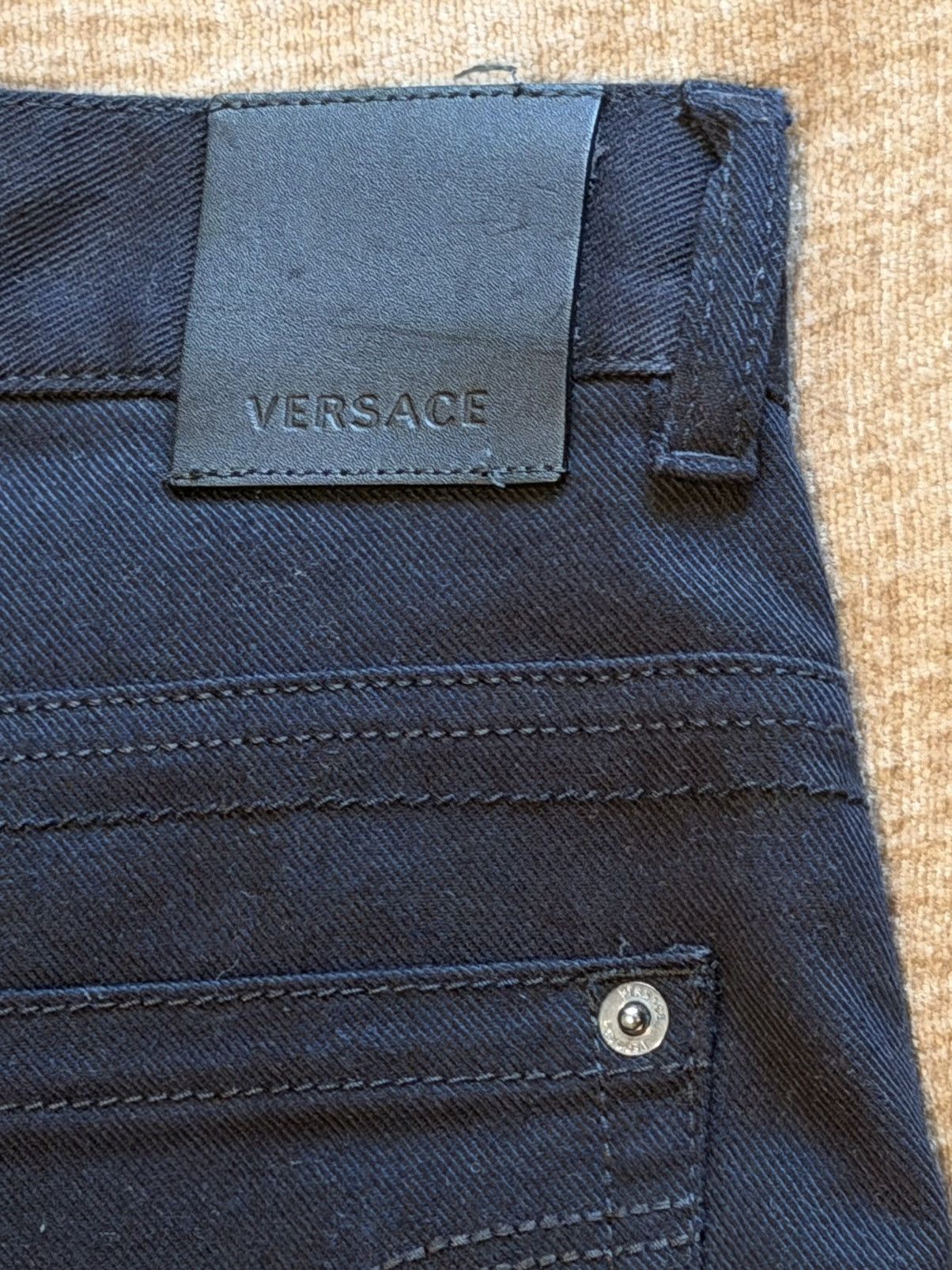 Versace Versace Moto Jeans Lambskin Leather Details Worn Once Size US 32 / EU 48 - 8 Thumbnail