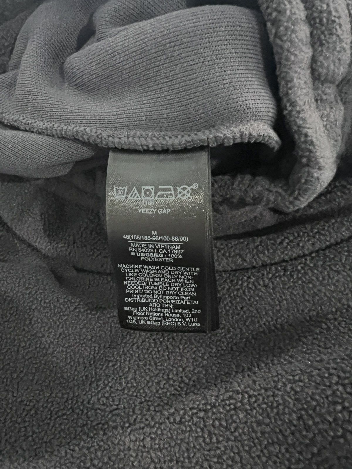 Balenciaga × Gap × Yeezy Yeezy Gap Balenciaga Polar Fleece Joggers Dark Gray Size US 32 / EU 48 - 5 Thumbnail