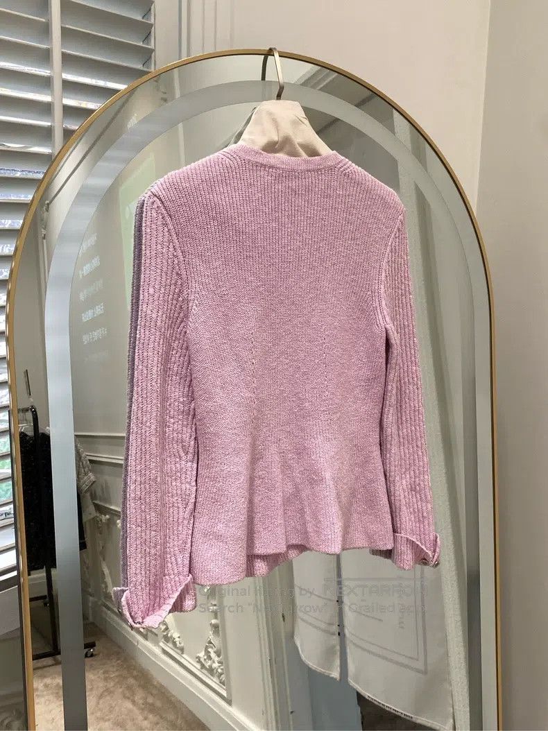 Chanel Chanel 23-year-old taro purple knitted cardigan coat Size XS / US 0-2 / IT 36-38 - 2 Thumbnail