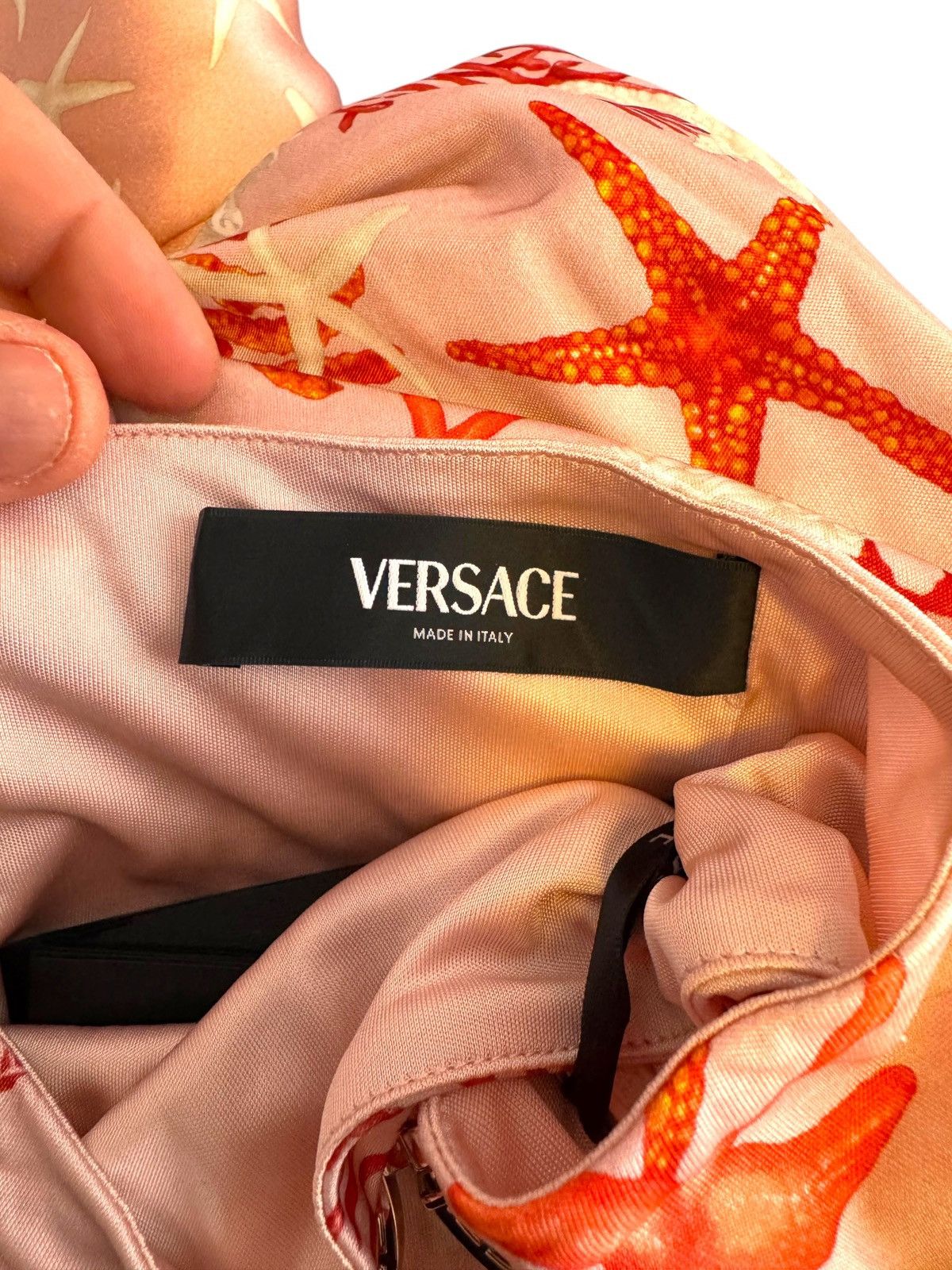 Versace Versace Marine Print Draped Skirt – Size IT 38 Size 26" / US 2 / IT 38 - 8 Thumbnail