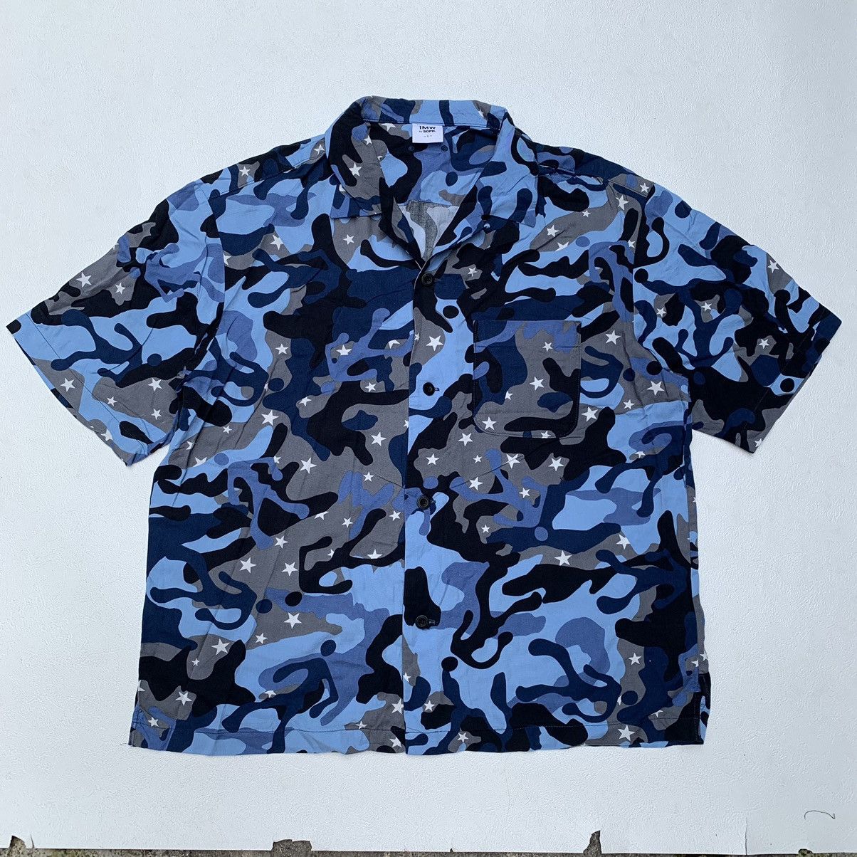 GU Gu x sophnet camouflage star open collar shirt Size US L / EU 52-54 / 3 - 1 Thumbnail