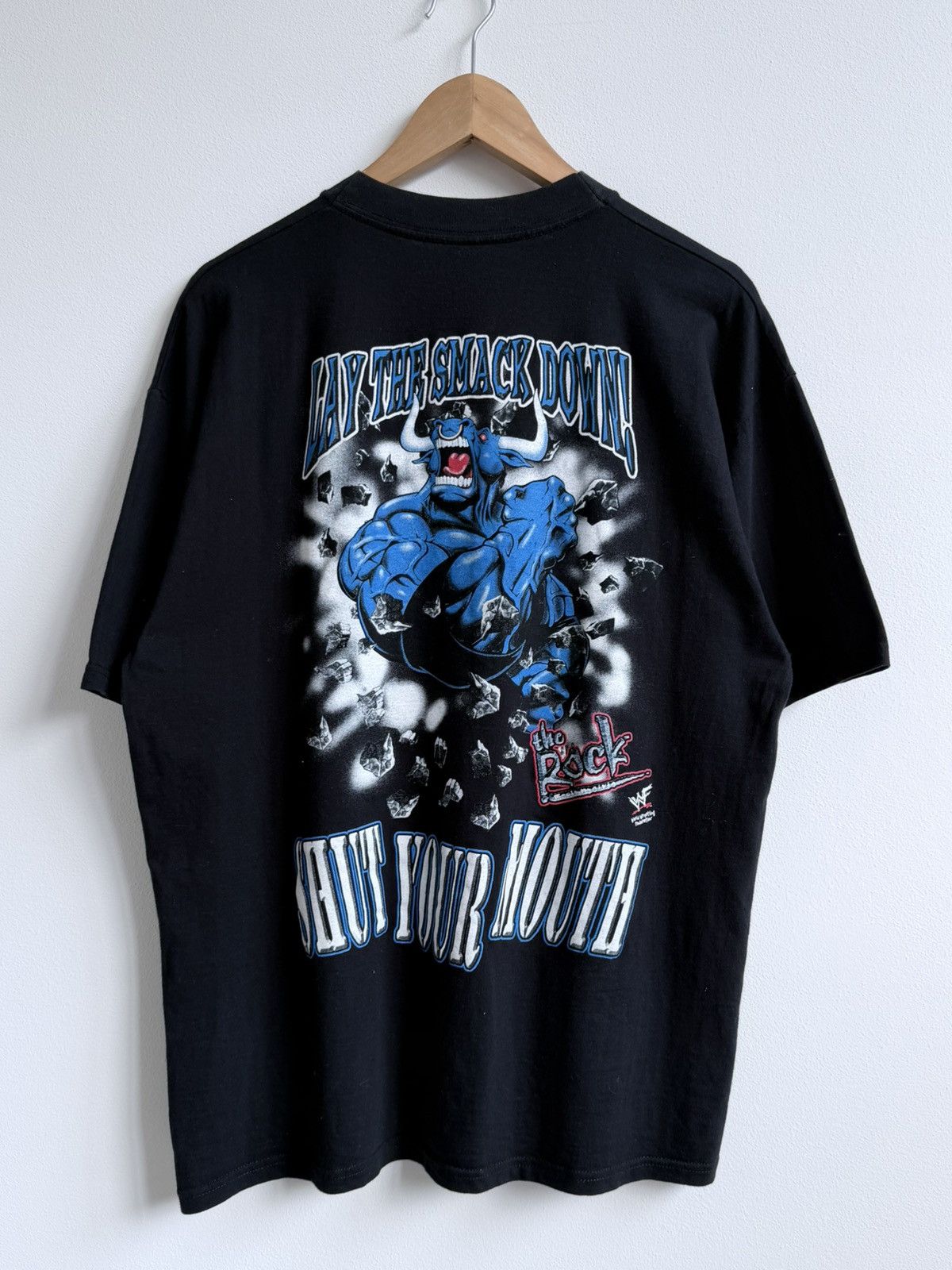 WWF Vintage 1999 The Rock WWF Wrestling Graphic T-Shirt Size US L / EU 52-54 / 3 - 4 Thumbnail