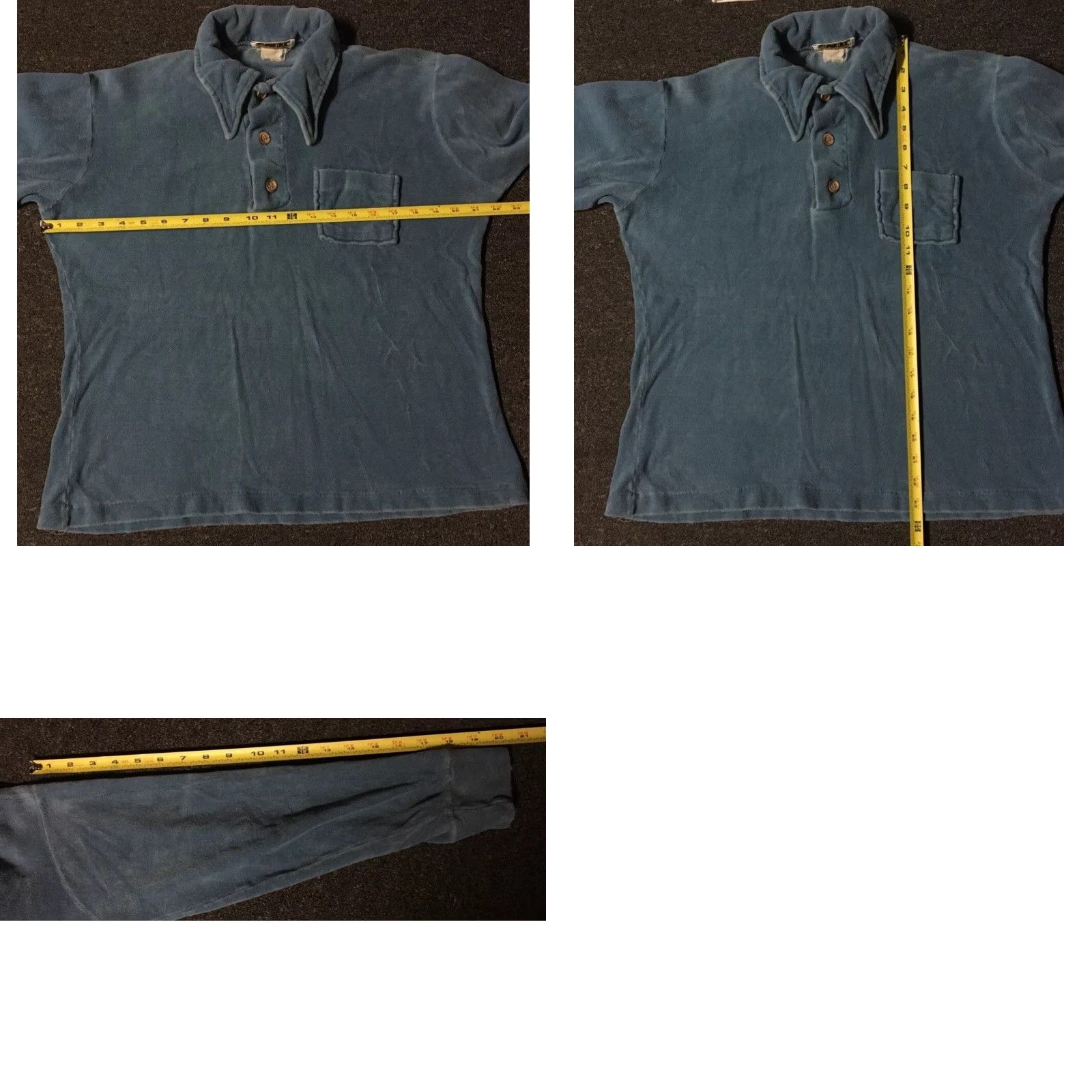 Vintage VINTAGE Single Stitch Polo Shirt XS Blue Boxy Faded 70s Terry Cloth Rugby Shirt Men XS Grunge Surf Skate Beach 80s 90s Vaporwave Ocean Pacific USA USA Size US XS / EU 42 / 0 - 8 Thumbnail