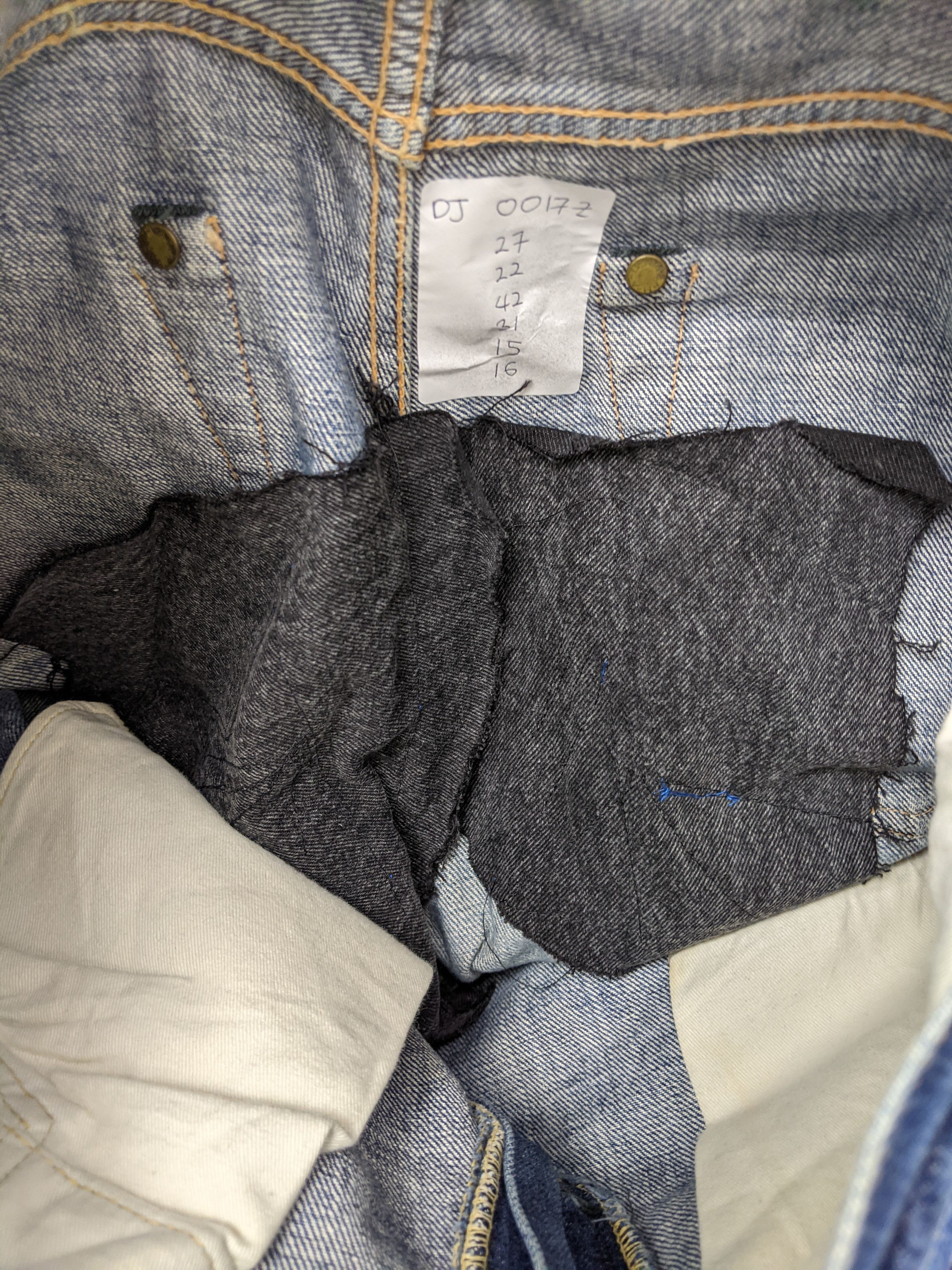 Denime × Japanese Brand × Vintage Vintage Denime Selvedge Faded Blue Jeans DJ0017Z Size US 27 - 11 Thumbnail