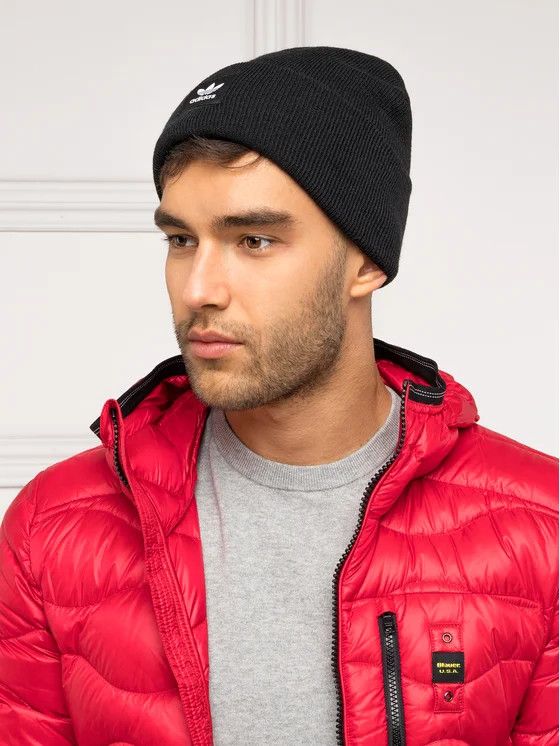 Adidas HAT Adicolor Originals ED8712 CUFF KNIT OSFM BLACK Size ONE SIZE - 2 Thumbnail