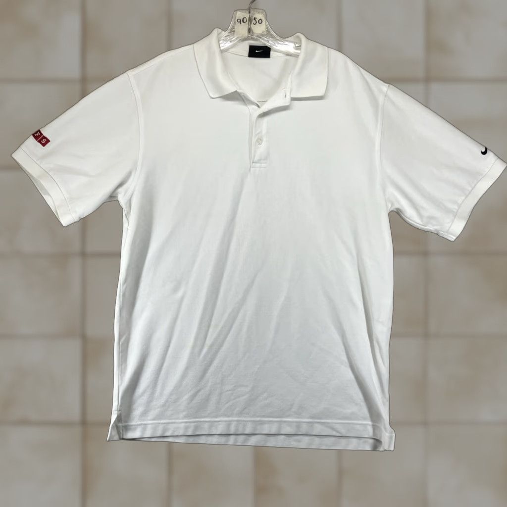 Nike Nike Dri-Fit Victory Polo Shirt Men White Medium Embroidered Matrix Flight System Logo Nike Dri-FIT Golf Casual Size US M / EU 48-50 / 2 - 1 Thumbnail