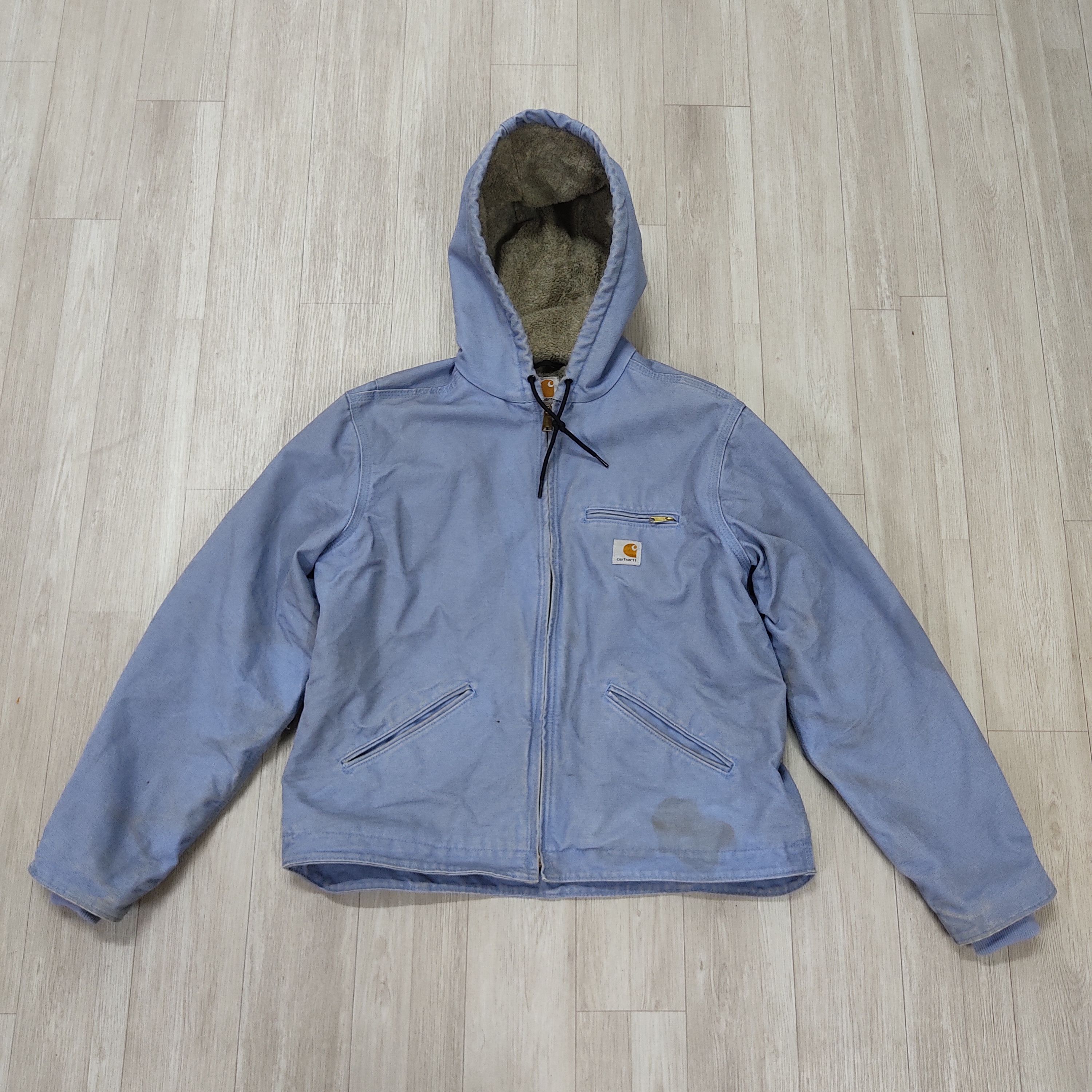 Carhartt CARHARTT Sherpa Lined Cropped Zipper Hooded Jacket Size L / US 10 / IT 46 - 5 Thumbnail