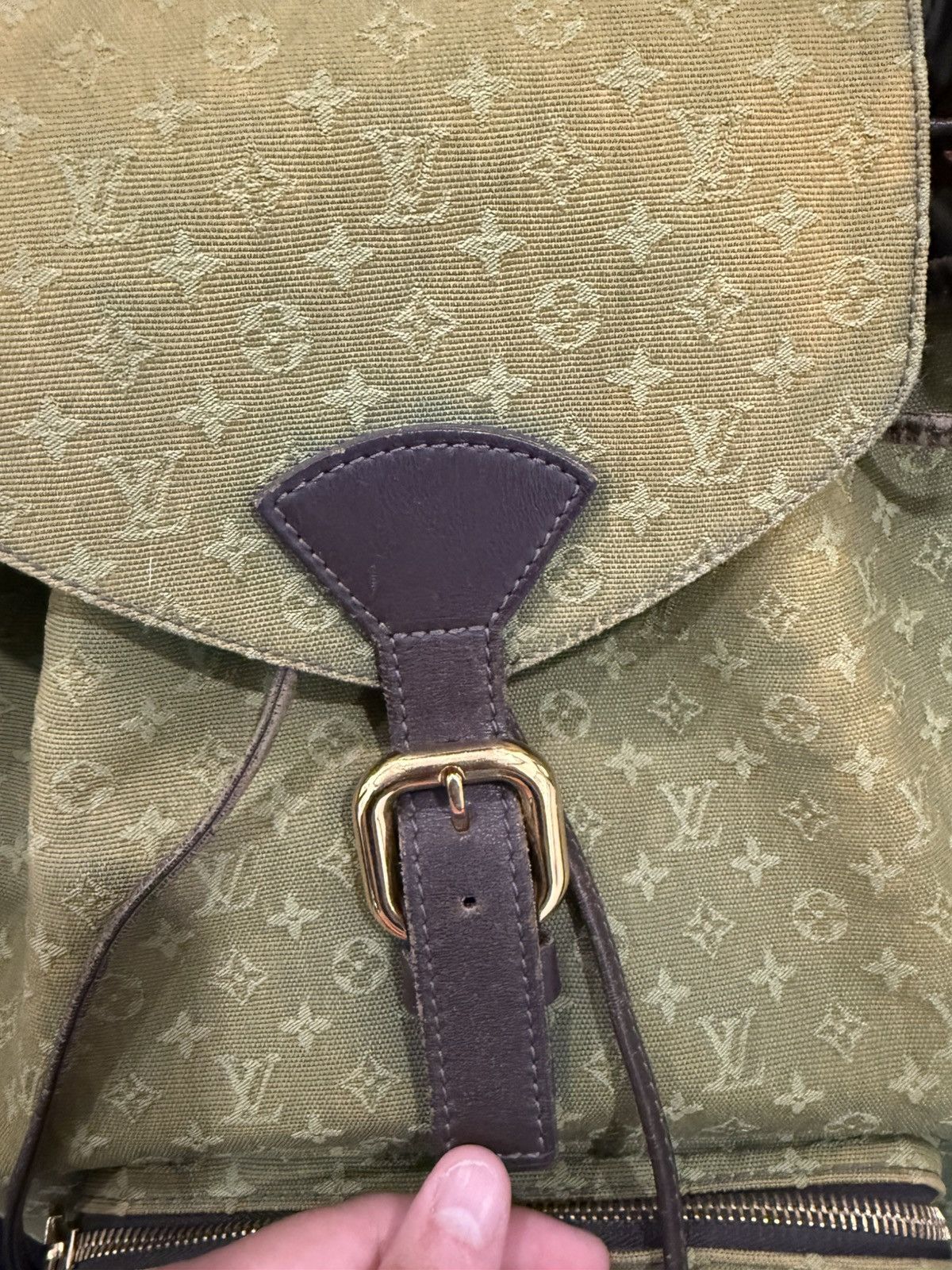 Louis Vuitton Louis Vuitton Mini Lin Monogram Montsouris Backpack Size ONE SIZE - 2 Thumbnail