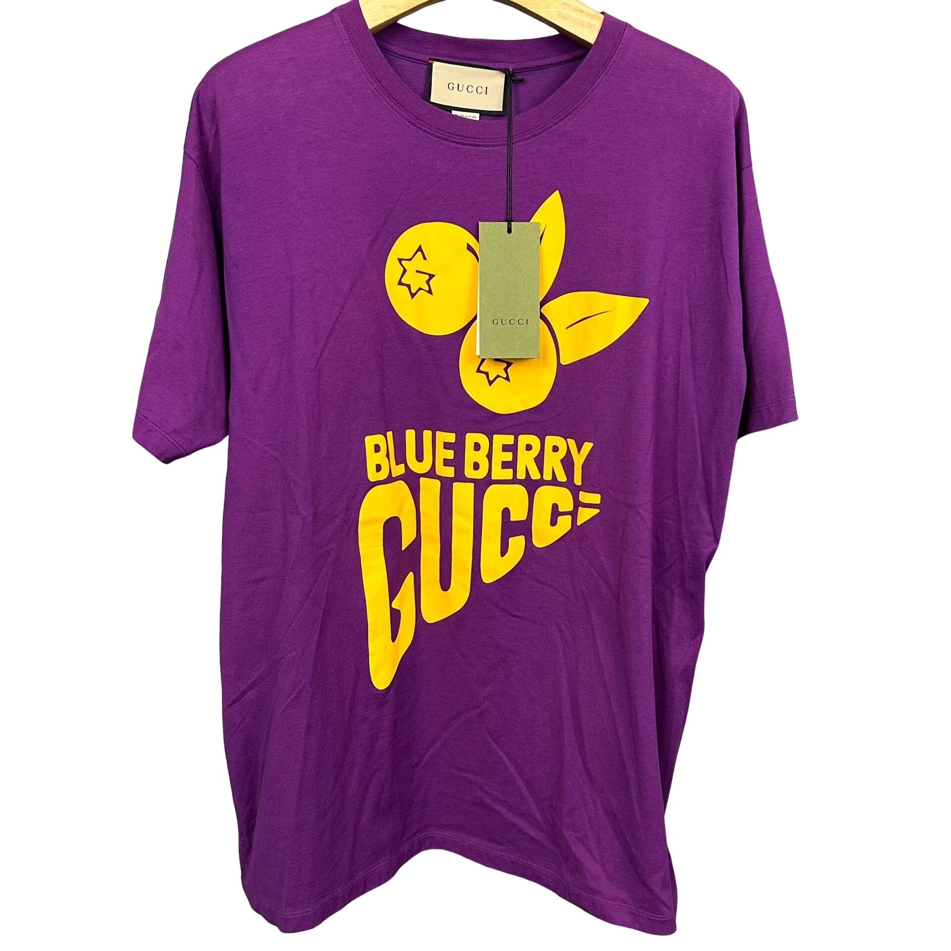 Gucci Gucci Blueberry Print T-Shirt M Size US M / EU 48-50 / 2 - 1 Thumbnail