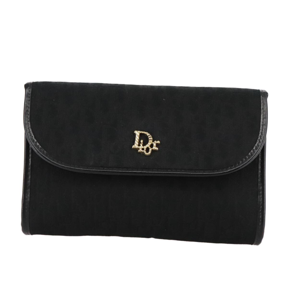 Dior Trotter Black Canvas Shoulder Bag (Pre-Owned) Size ONE SIZE - 1 Thumbnail