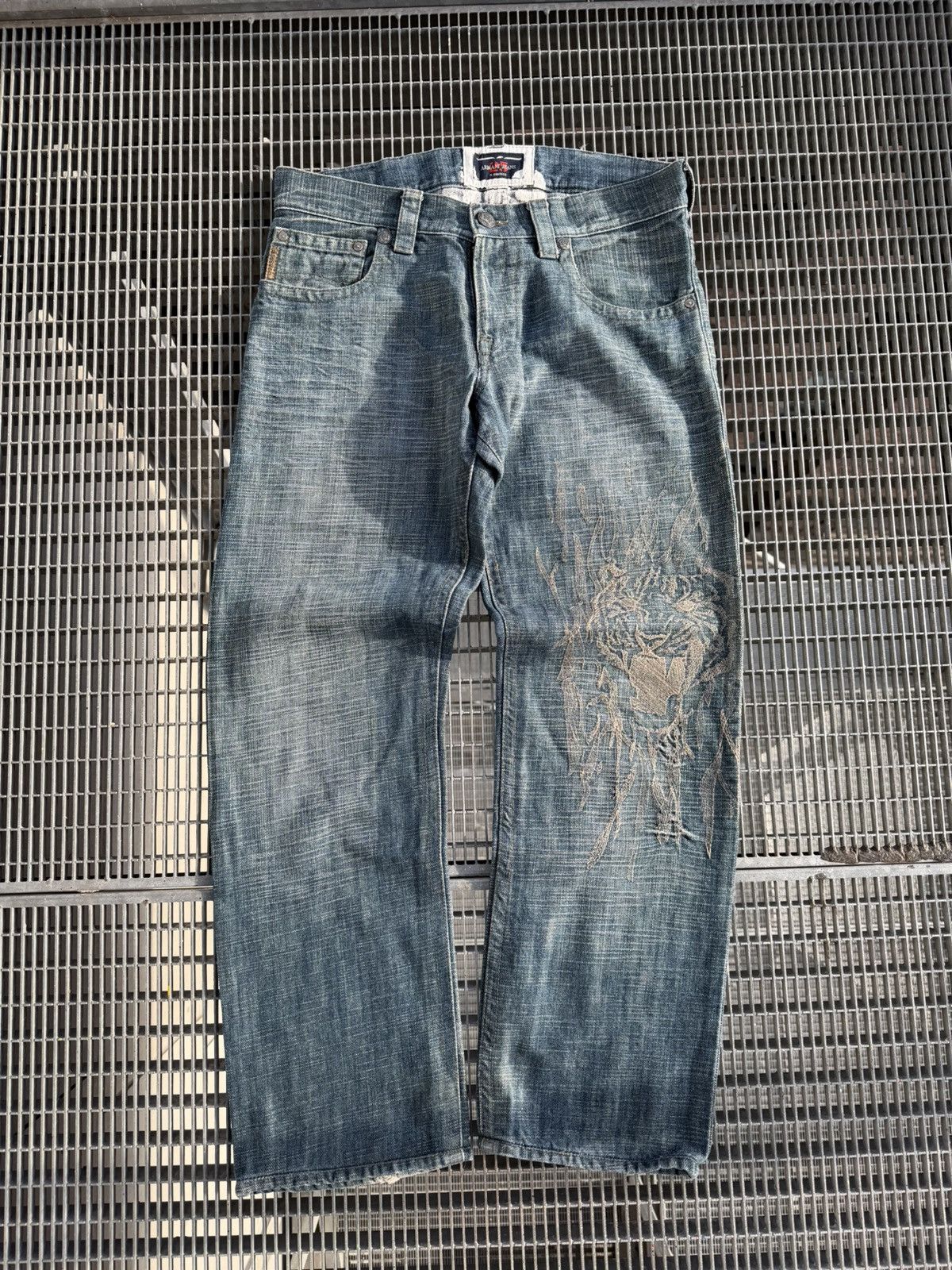 Armani Vintage 00s Armani Jeans Rare Printed Jeans Size US 34 / EU 50 - 1 Thumbnail