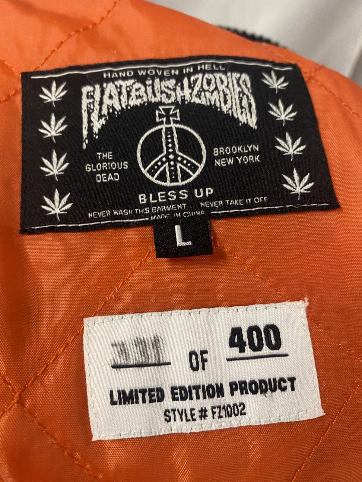 Flatbush Zombies Flatbush Zombie Clockwork Orange Bomber Jacket Size US L / EU 52-54 / 3 - 9 Thumbnail