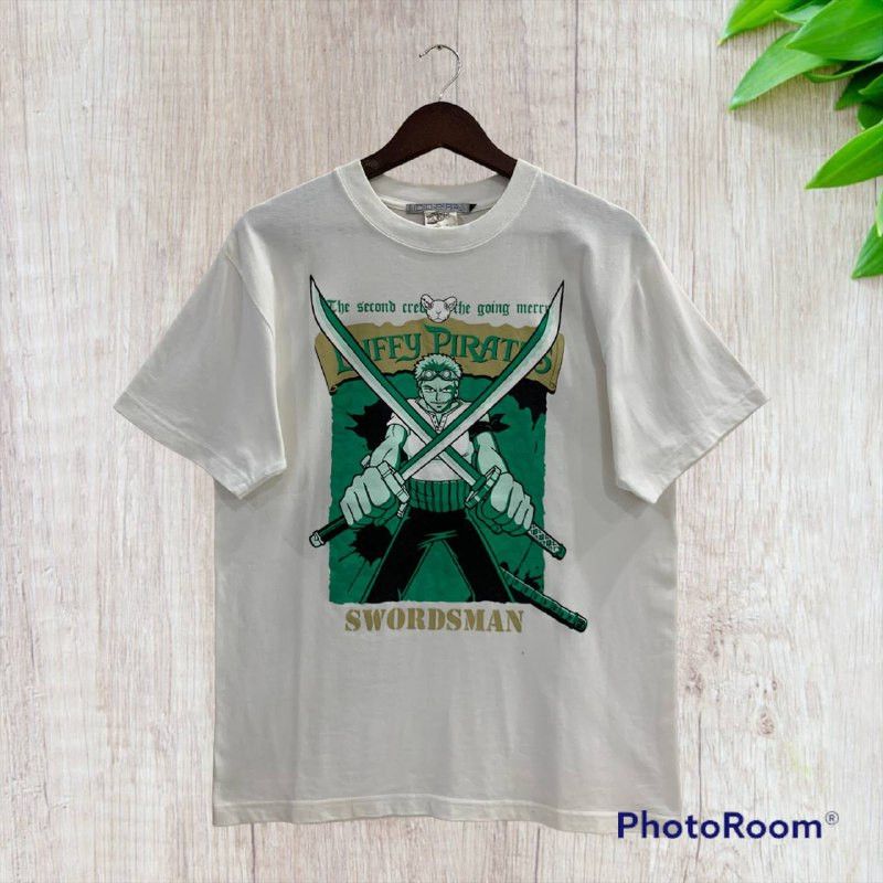 Vintage Vintage Roronoa Zoro One Piece Anime Cospa Tee VERY RARE! Size US L / EU 52-54 / 3 - 2 Thumbnail