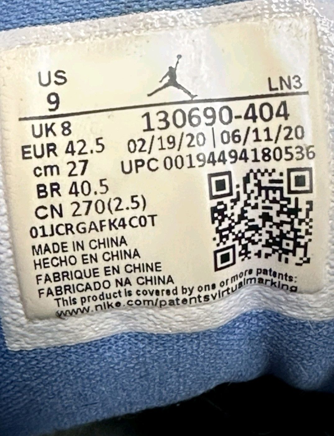Jordan Brand Nike Air Jordan Retro 12 Indigo 130690404 Size 9 Men Size US 9 / EU 42 - 9 Thumbnail