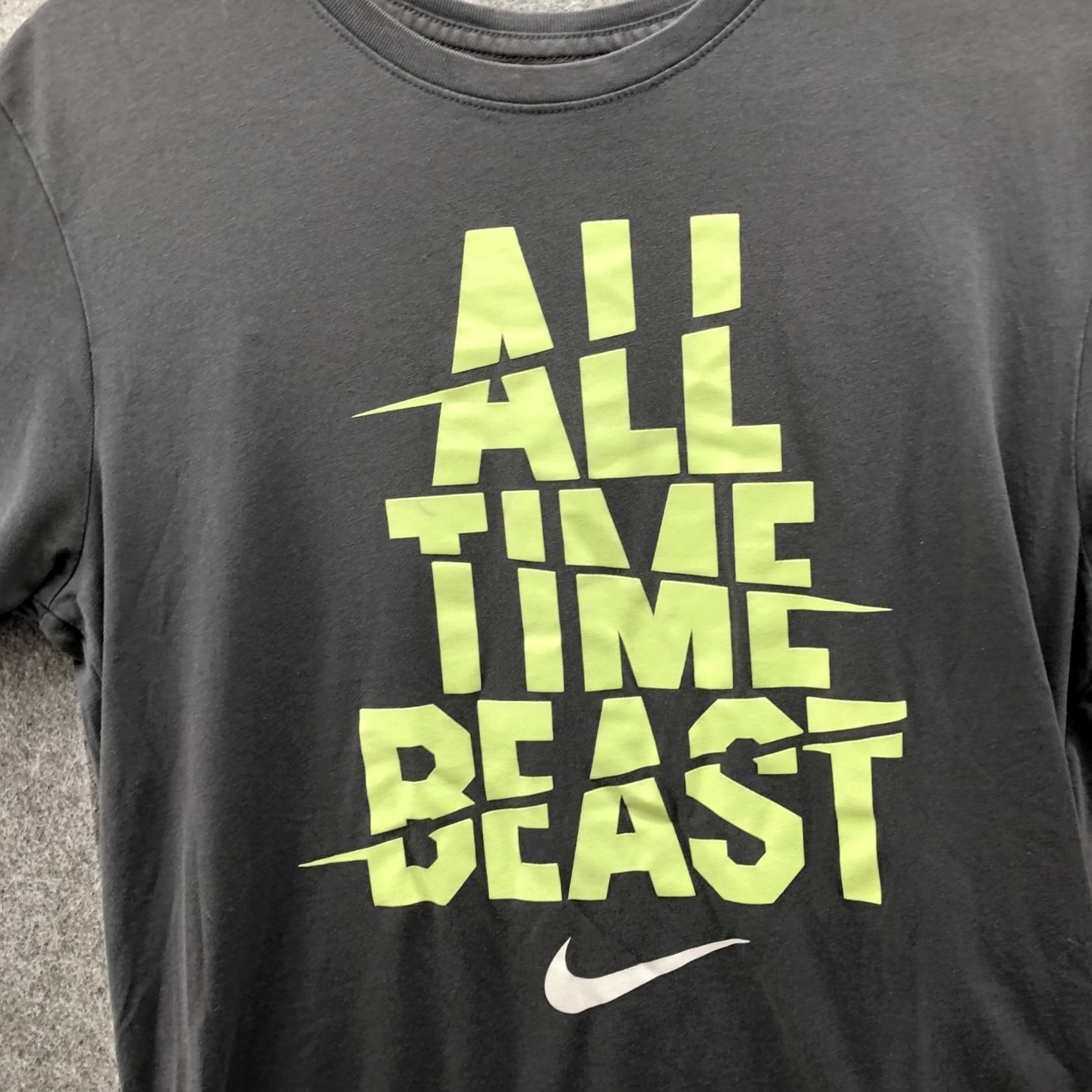 Nike Nike Tee Mens M Short Sleeve Graphic T Shirt Crewneck All Time Beast Gray Size US M / EU 48-50 / 2 - 3 Thumbnail