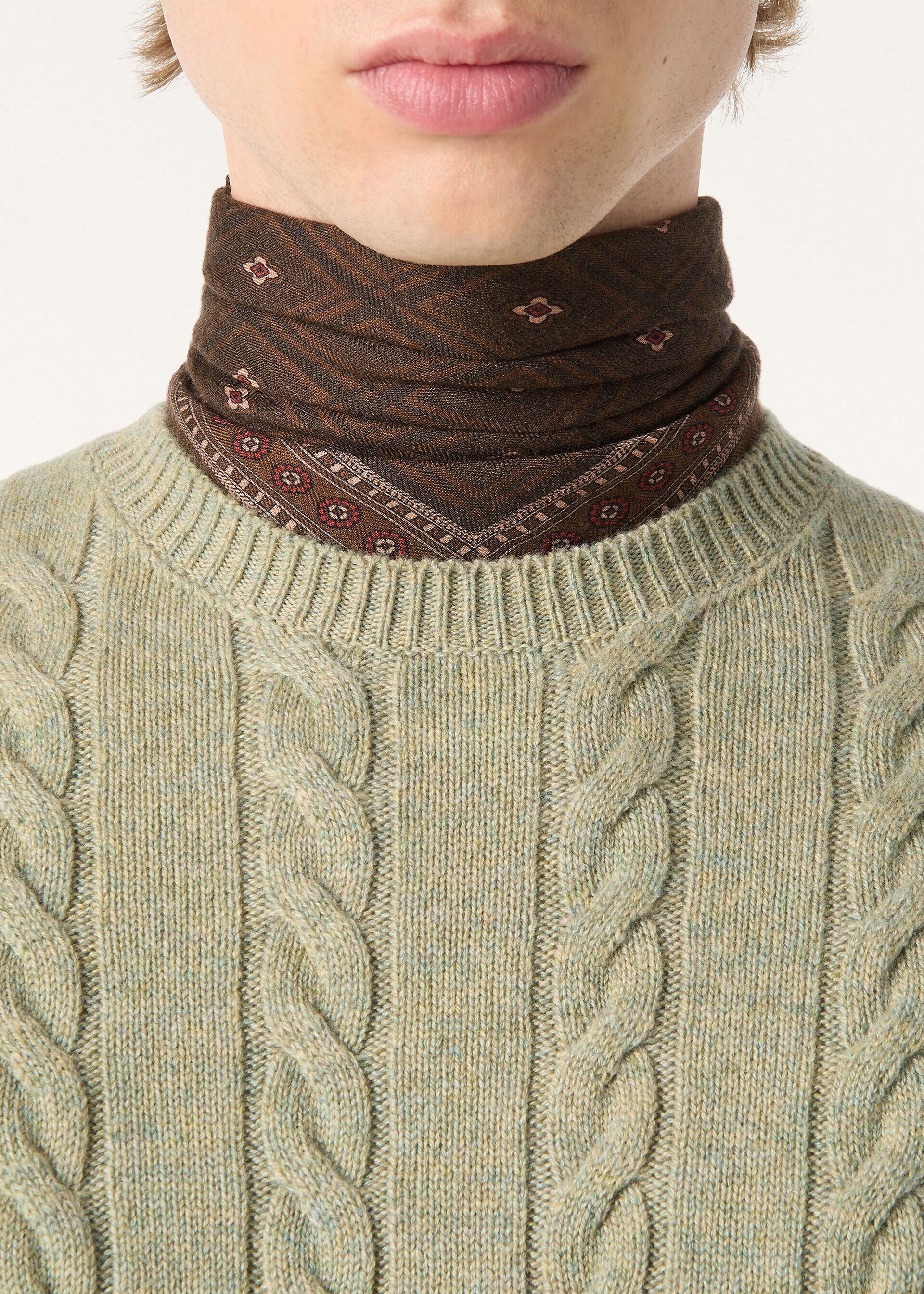 Loro Piana os11x0226 FAQ4517 Cedar Crewneck Sweater in Seafom Green Size US XL / EU 56 / 4 - 3 Thumbnail