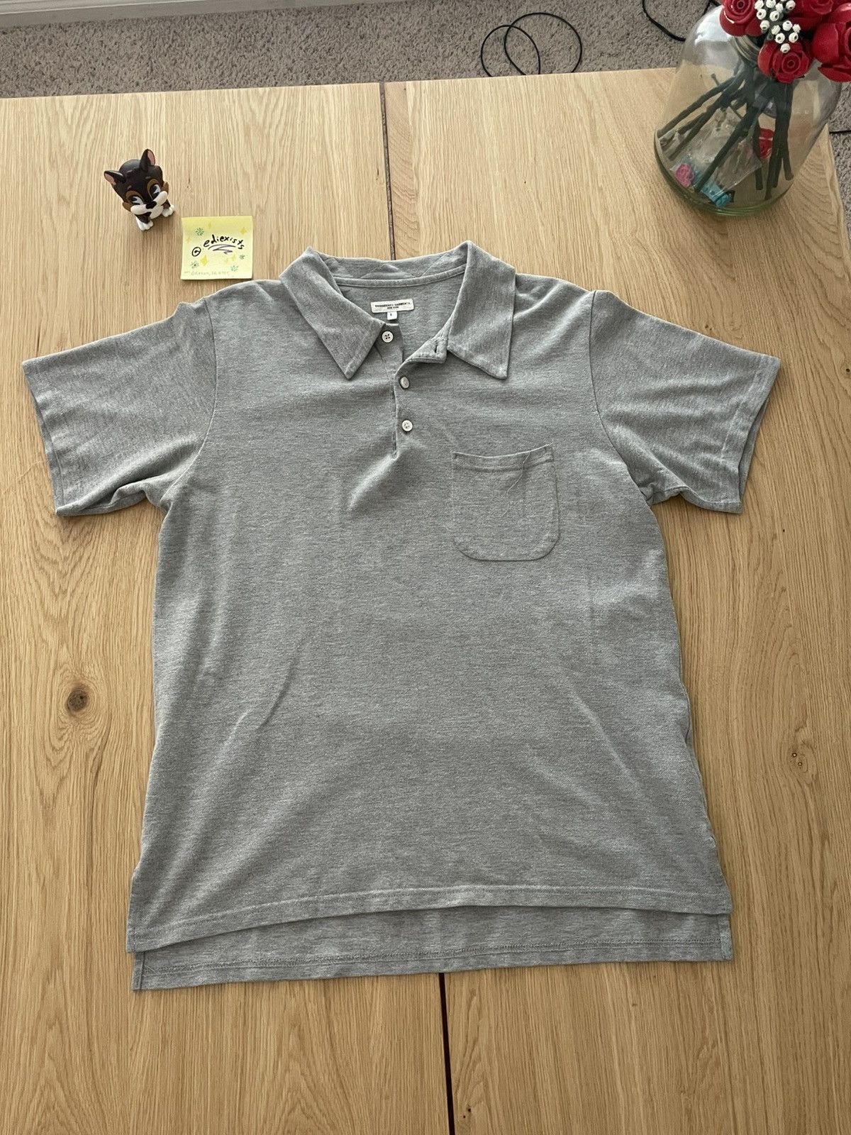 Engineered Garments Grey button collar shirt Size US M / EU 48-50 / 2 - 1 Thumbnail