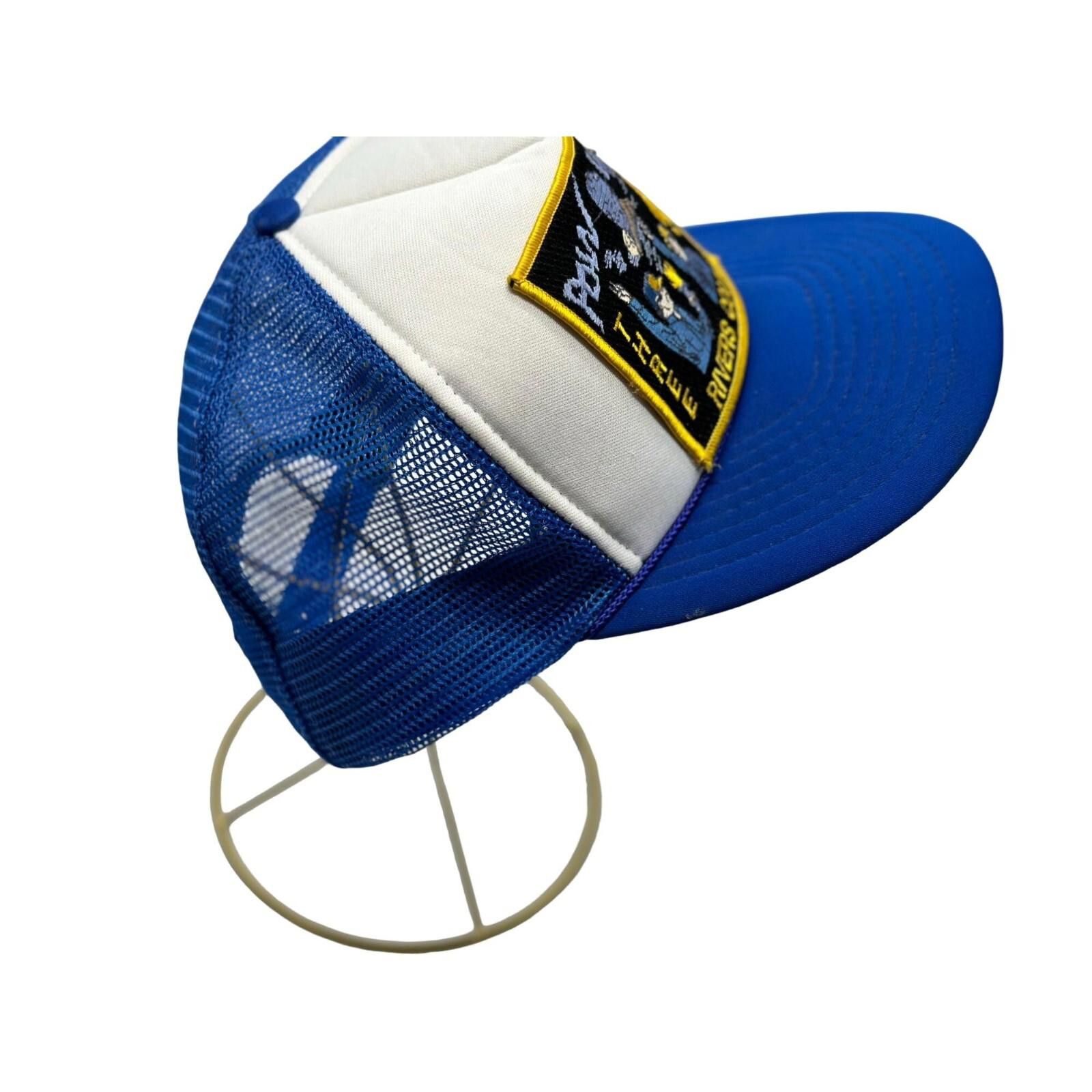 Unknown London Blue Trucker Hat Embroidered Pow Wow Three Rivers Council Size ONE SIZE - 3 Thumbnail