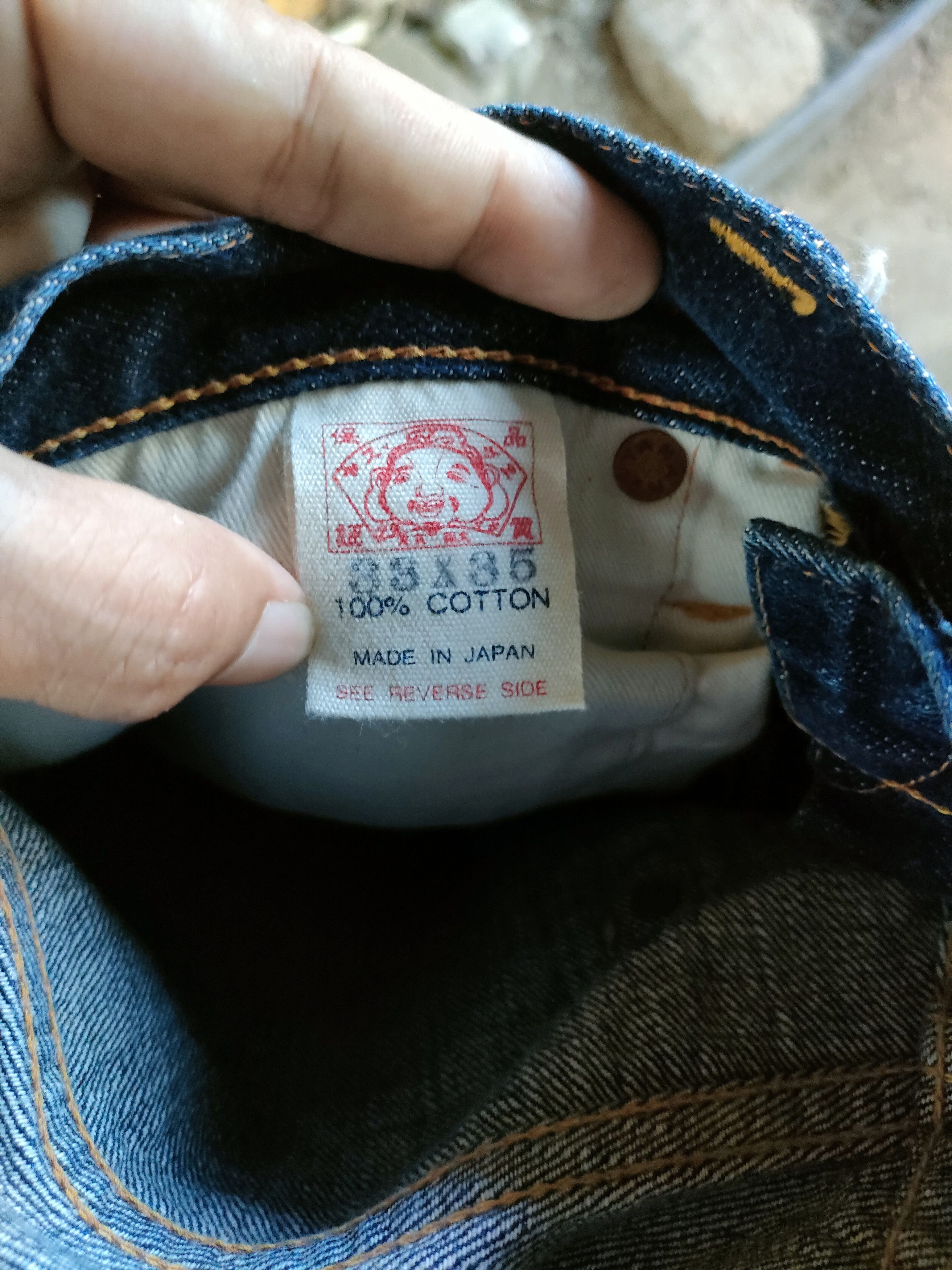 Evisu × Japanese Brand Evisu Yellow Daicock Lot 2001 Selvedge Jeans Size US 32 / EU 48 - 4 Thumbnail