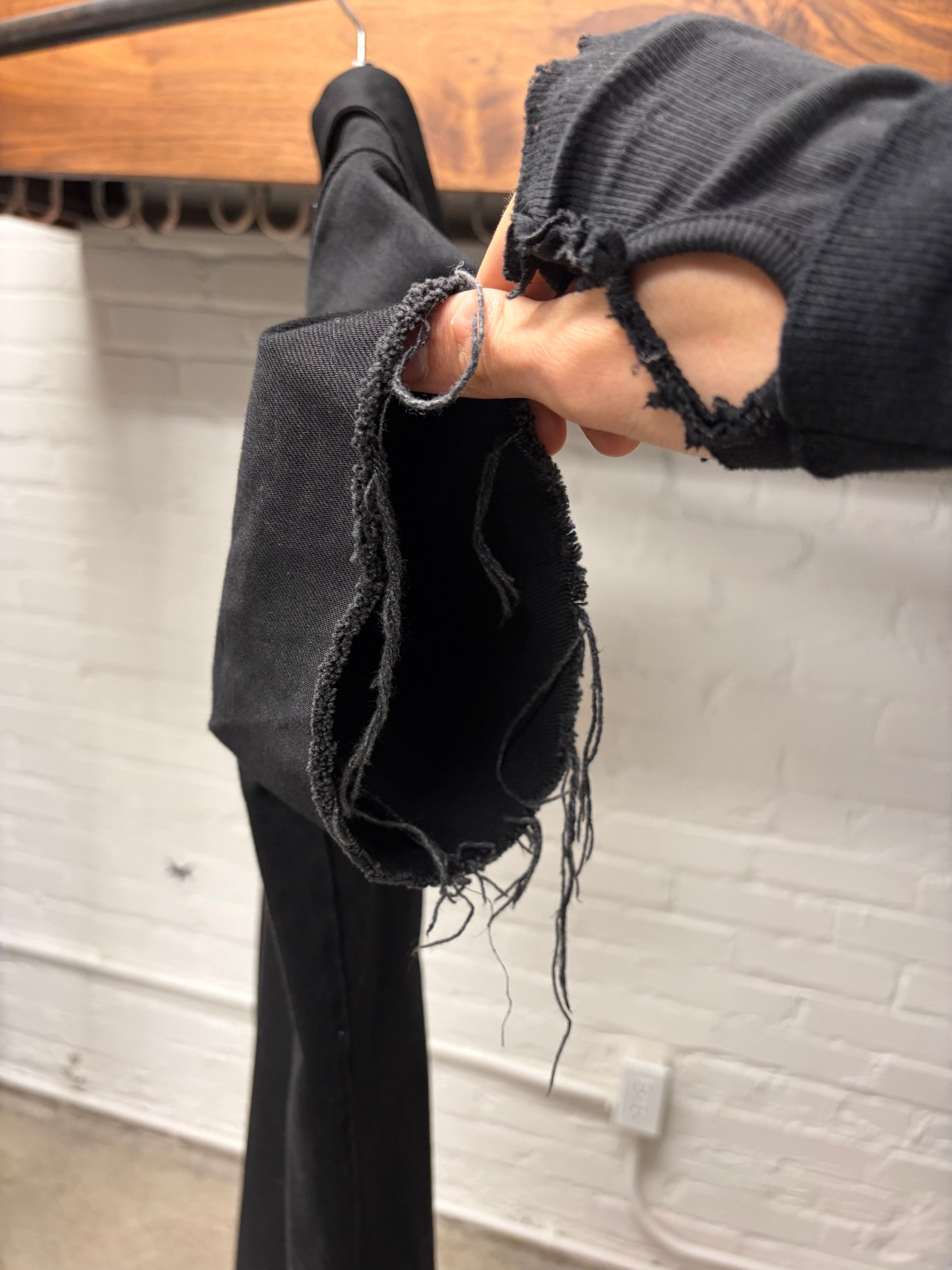 Vetements SS2019 Vetements ‘Forgive Us’ Distressed Denim Shirt Size US M / EU 48-50 / 2 - 2 Thumbnail