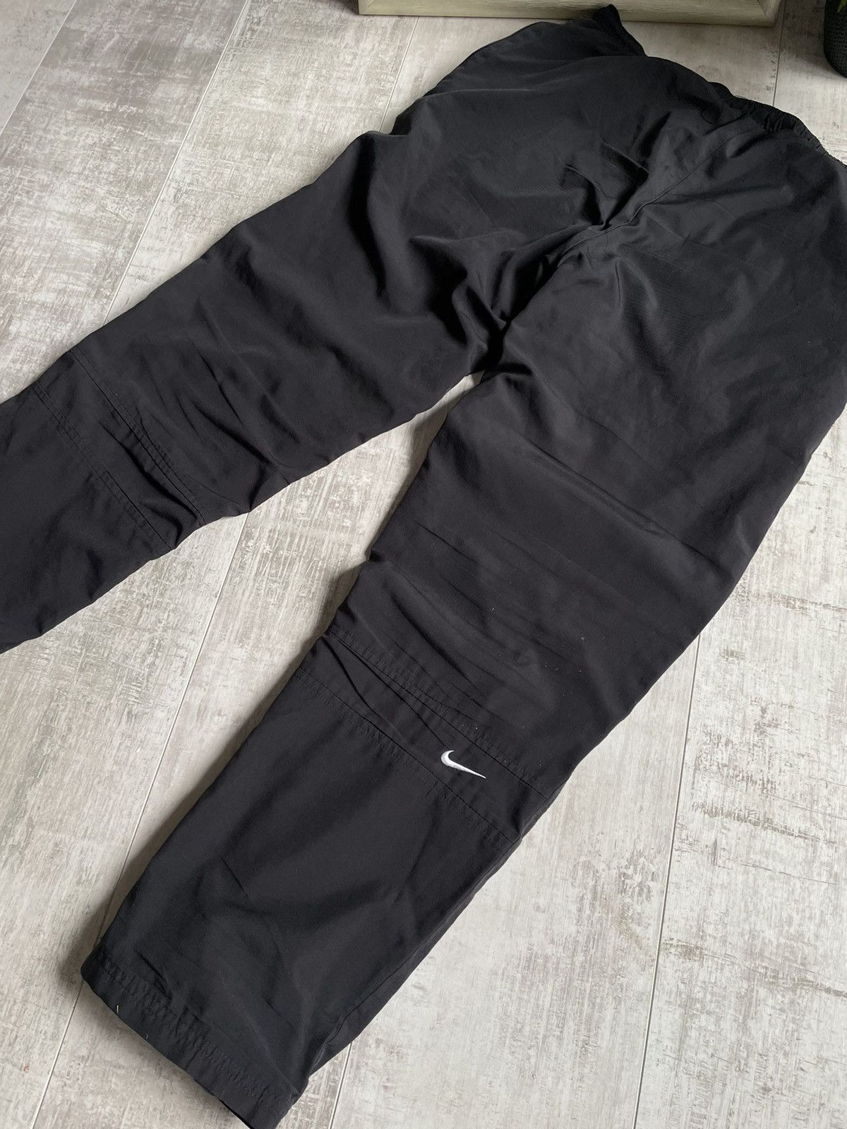 Nike × Vintage Vintage Nike 90’s Track Pants Baggy Y2K Nylon Swoosh Drill Size US 30 / EU 46 - 7 Thumbnail
