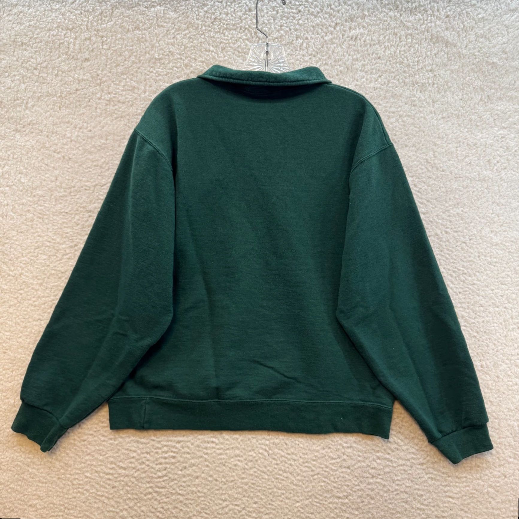 Jerzees VINTAGE Cardinals Sweatshirt Sweater M Green 1/4 Zip Embroidered Jerzees Cotton Casual Mens Size US M / EU 48-50 / 2 - 2 Thumbnail