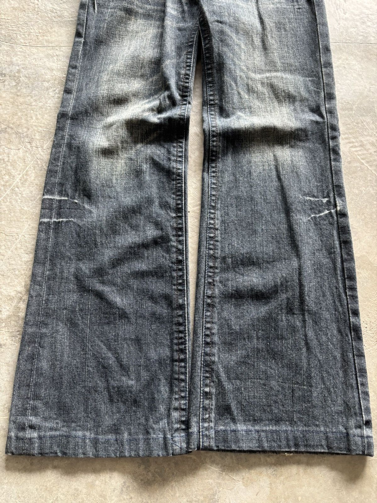 Hysteric Glamour FLARE BCBG JAPANESE JEANS PUNK STYLE WASHED SEASON FADE Size 30" / US 8 / IT 44 - 11 Thumbnail