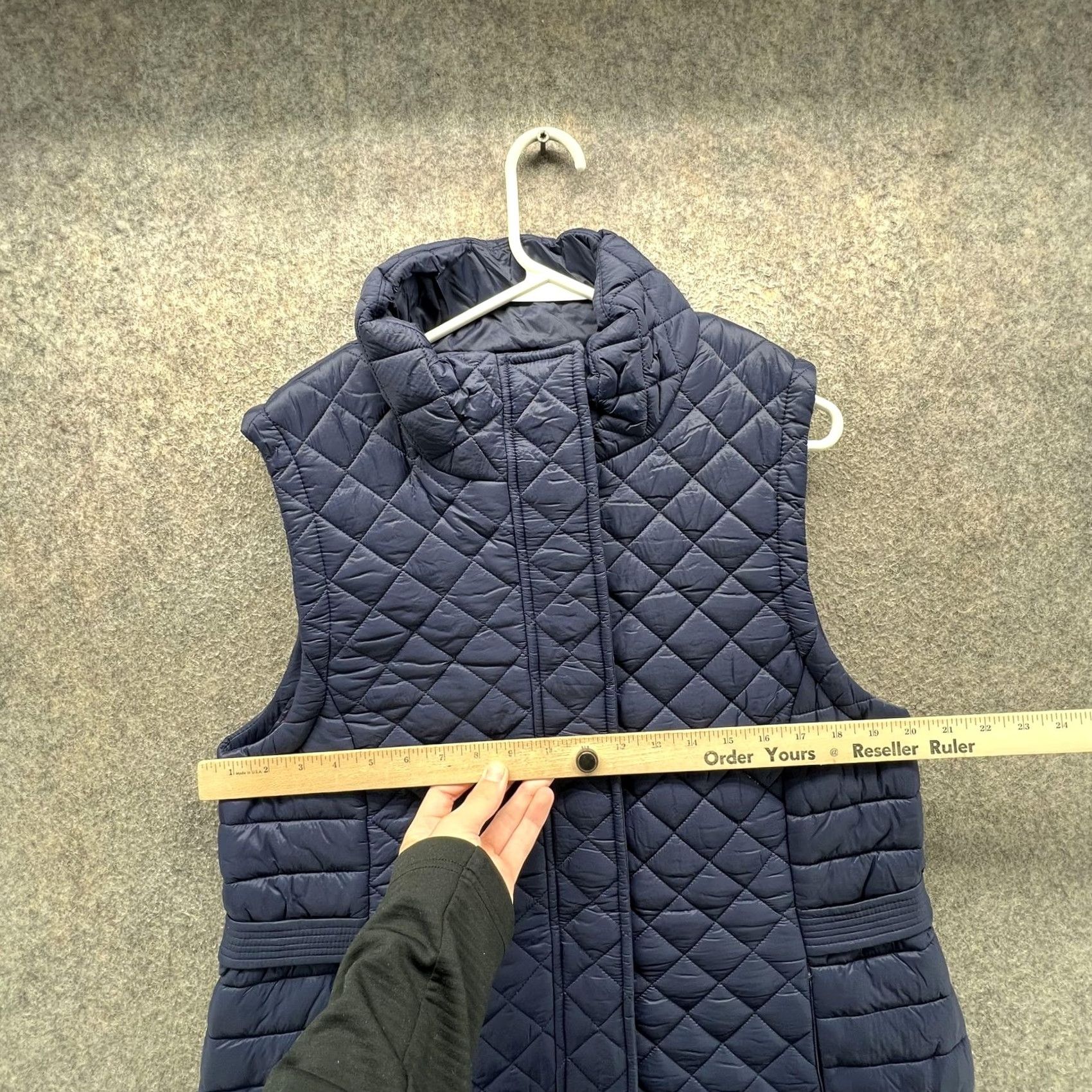 Tommy Hilfiger Tommy Hilfiger Vest Womens Large Blue Quilted Puffer Insulated Zip Stand Collar Vest Womens L Blue Quilted Puffer Insulated Zip Stand Collar Size L / US 10 / IT 46 - 5 Thumbnail