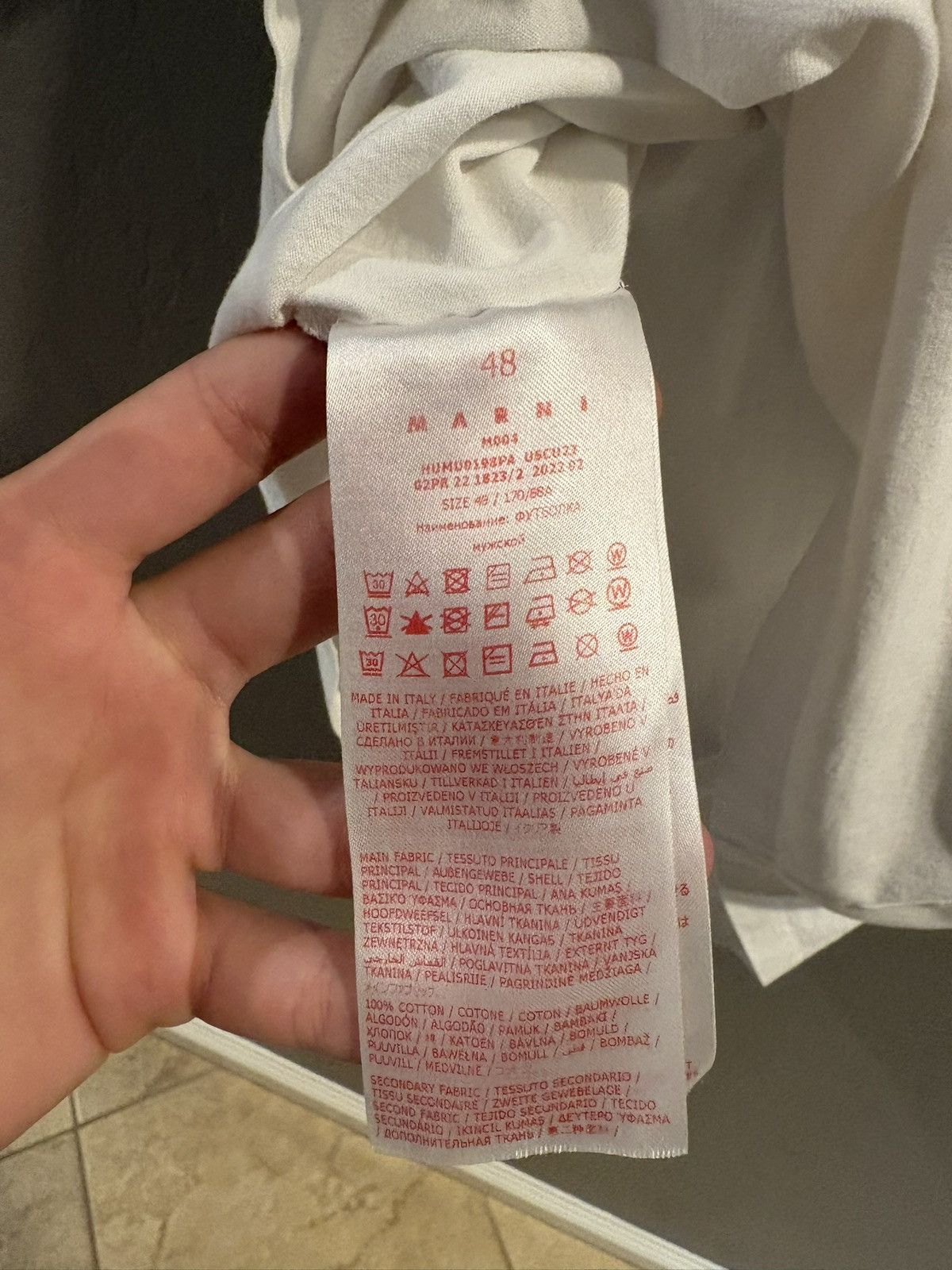 Marni Marni “scales” logo tee Size US L / EU 52-54 / 3 - 5 Thumbnail