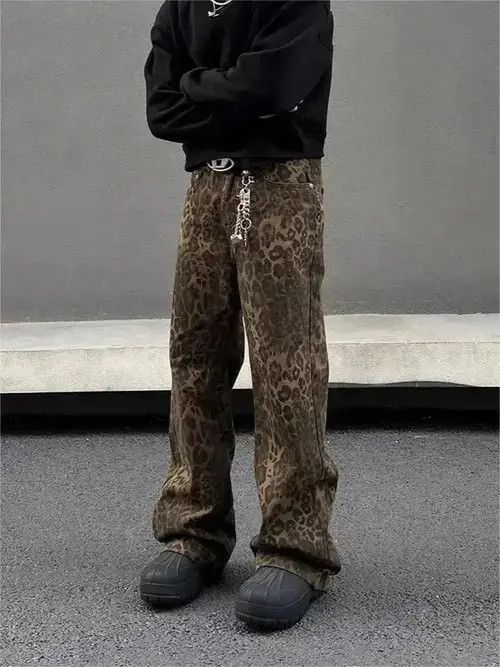 Jean Kitahara x Etou Leopard Print Wide Leg Flare Jeans Size US 32 / EU 48 - 5 Thumbnail